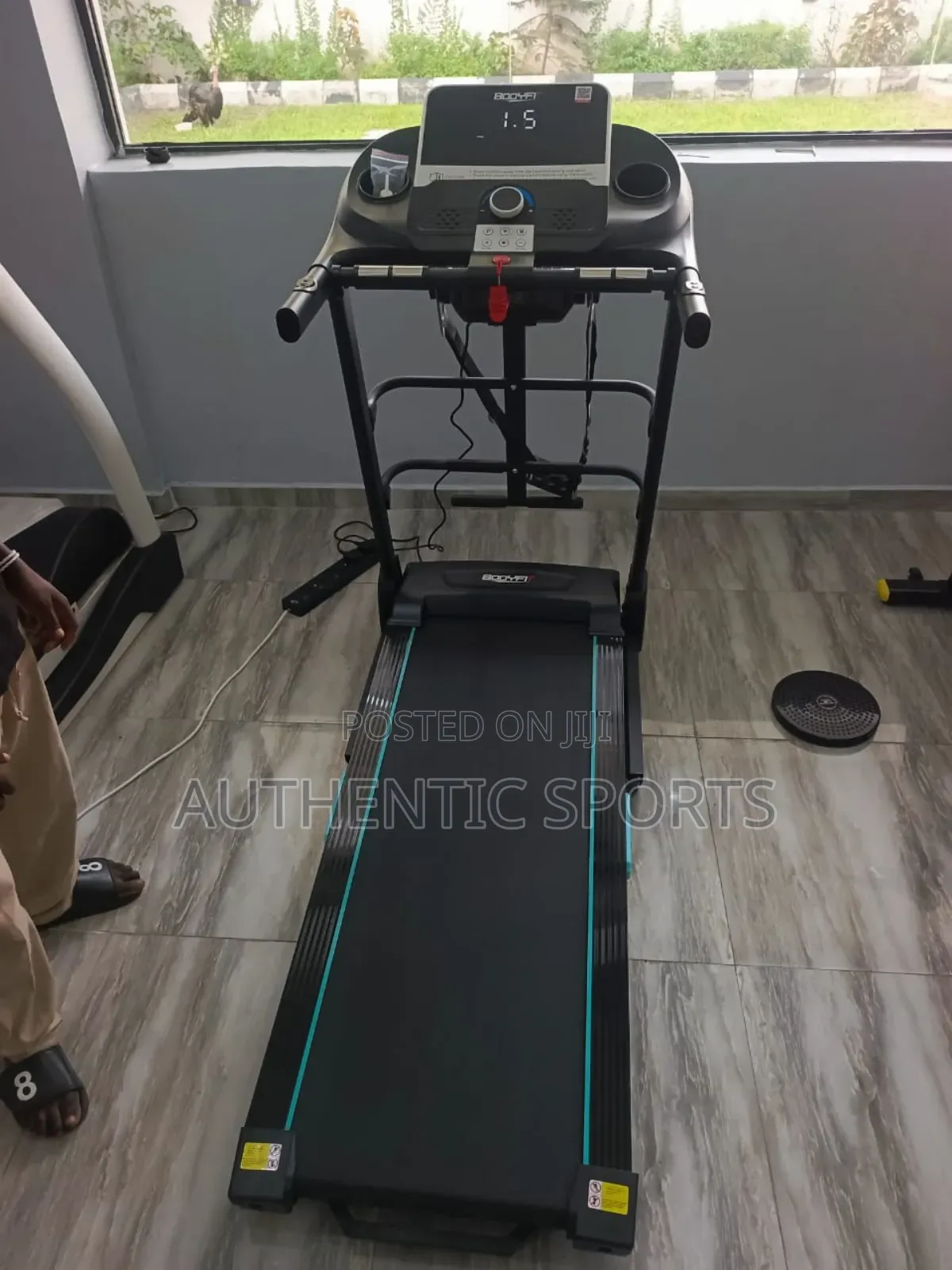 Body Fit 3hp Treadmill With Massager With Dumbells And Mp3