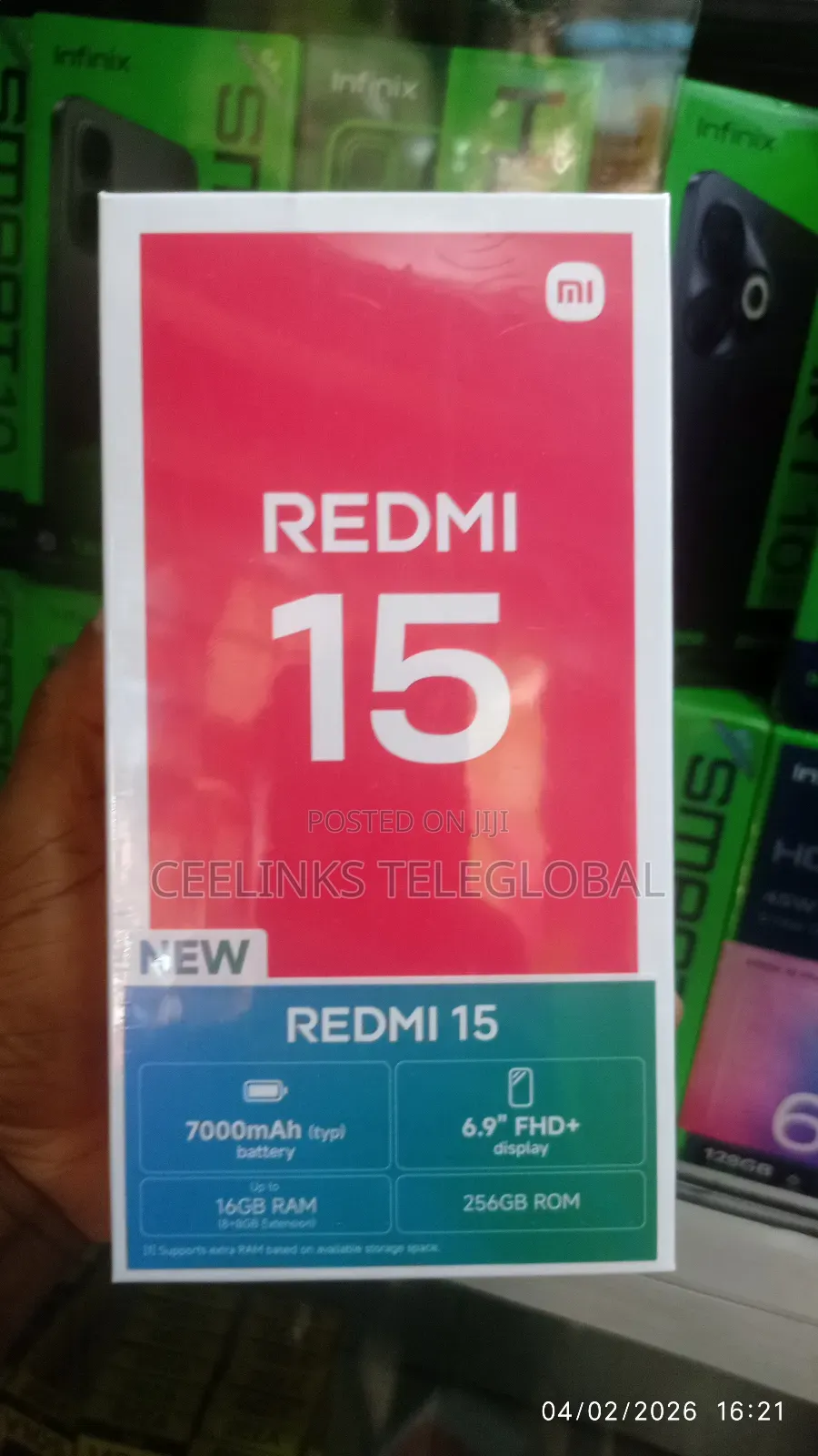 New Xiaomi Redmi 15 256 GB Blue