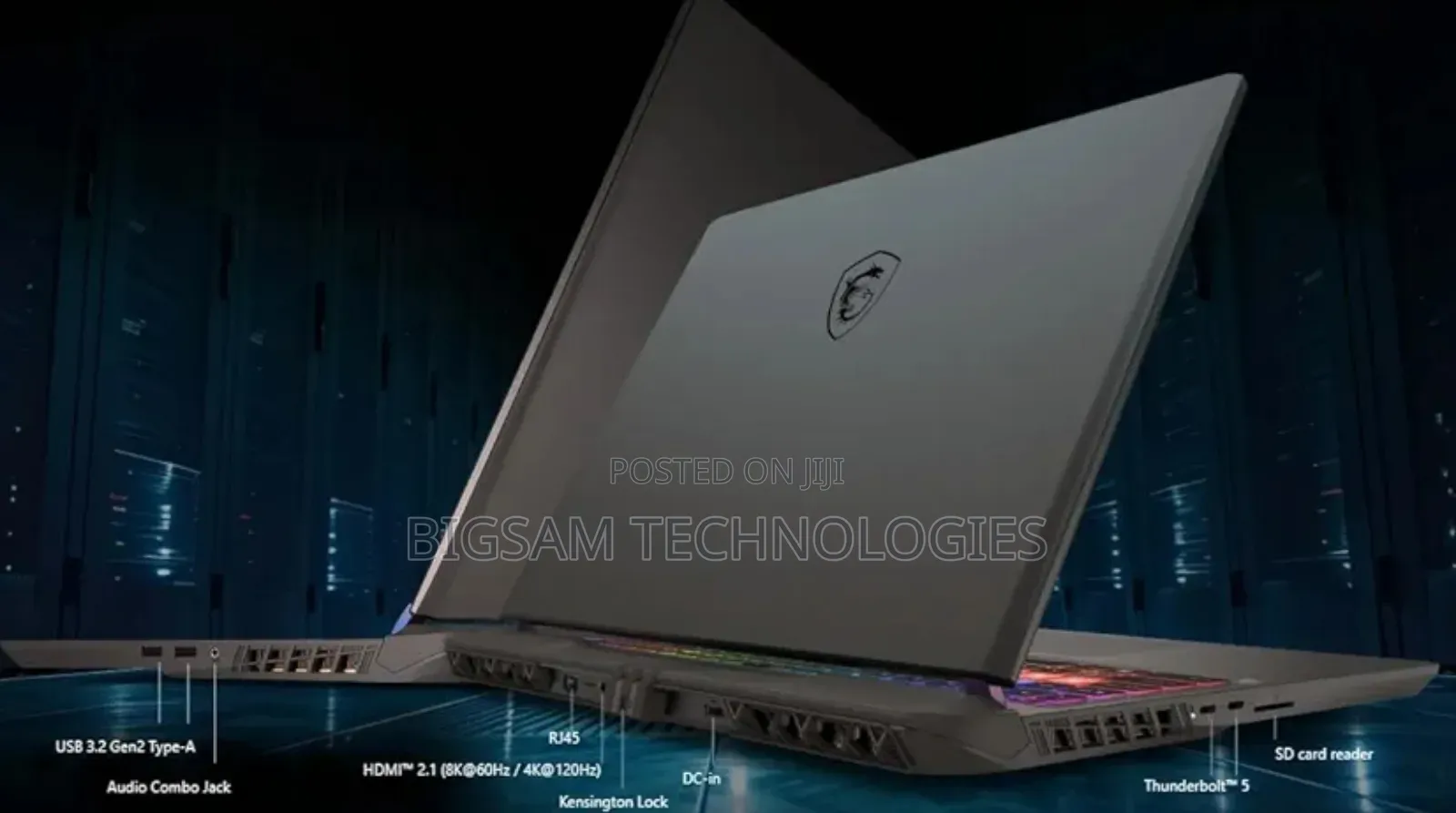 New Laptop MSI Vector 16 HX AI A2XWIG 32GB Intel Core Ultra 9 SSD 1T
