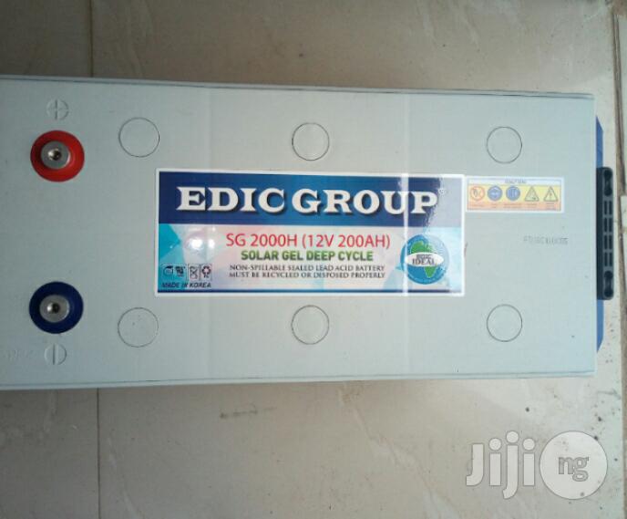 12v 200ah Edic Solar Inverter Battery Pumper Promo