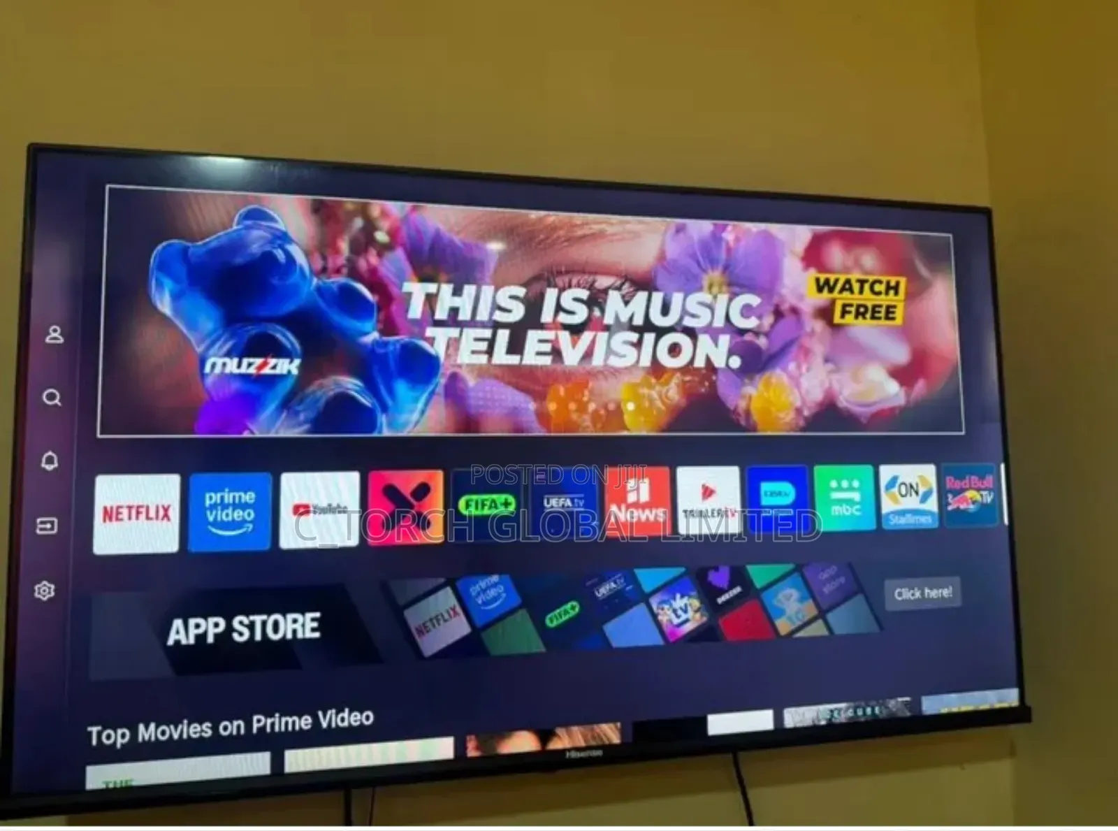 Hisense 58inches Smart Tv