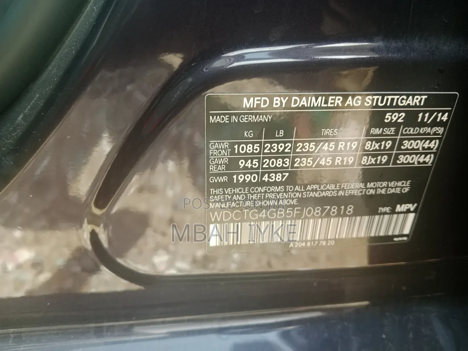 Mercedes-Benz GLA 250 2015 Brown