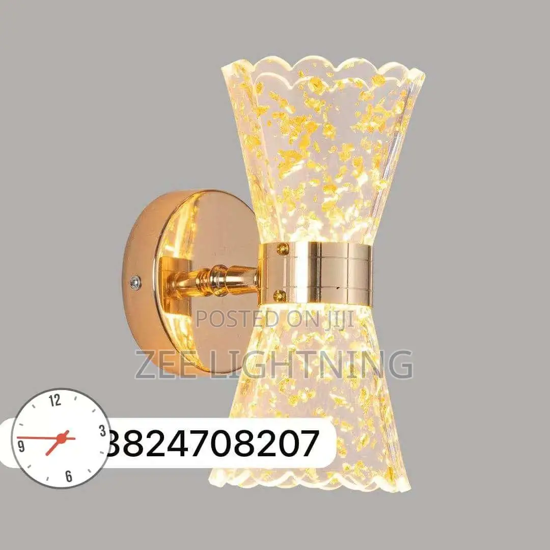 Modern Simple Led Wall Bracket Black/Gold Body