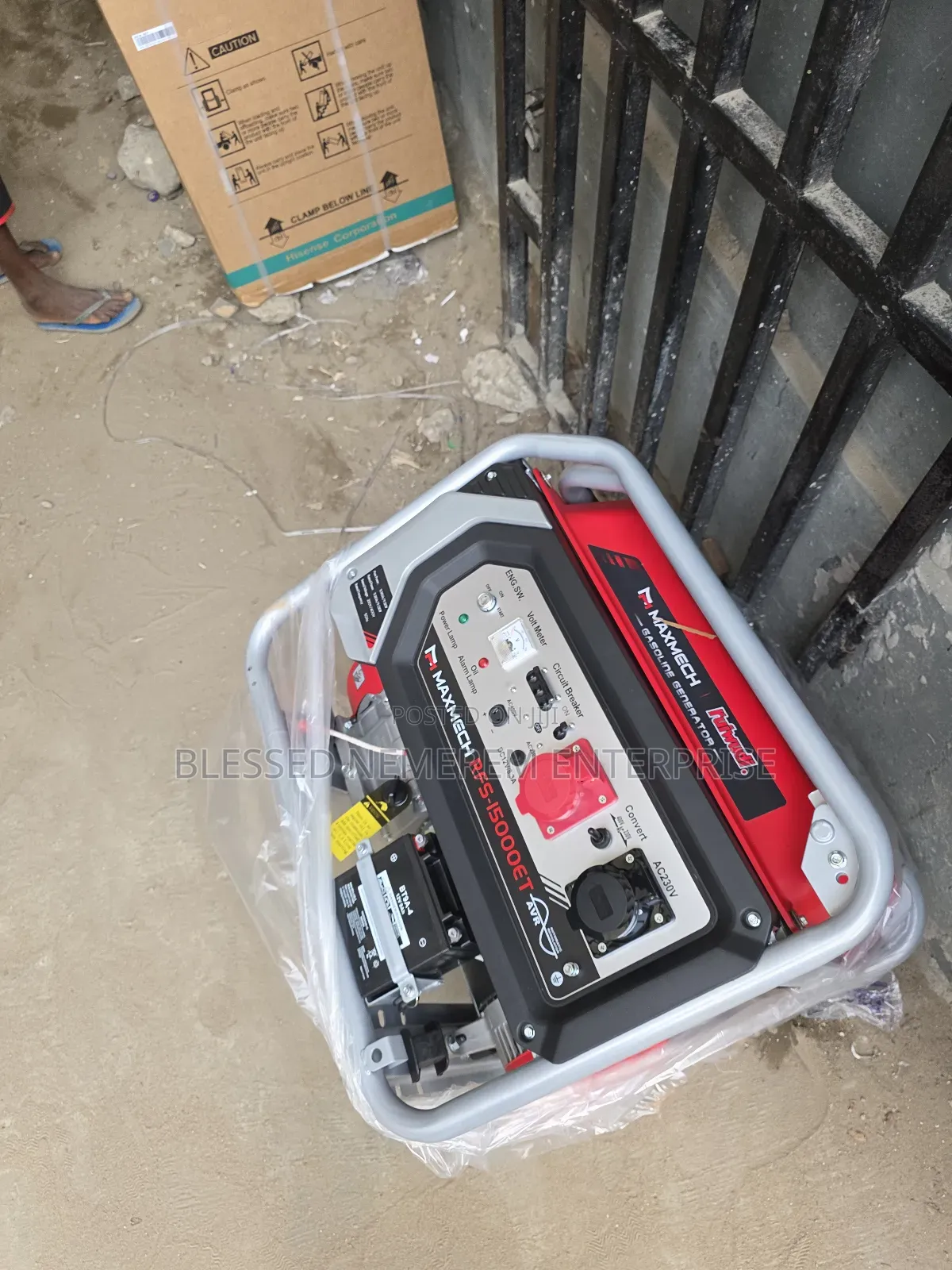 Heavy-Duty 12.5kva Maxmech 3phase Petrol Generator 100%Copper Coil