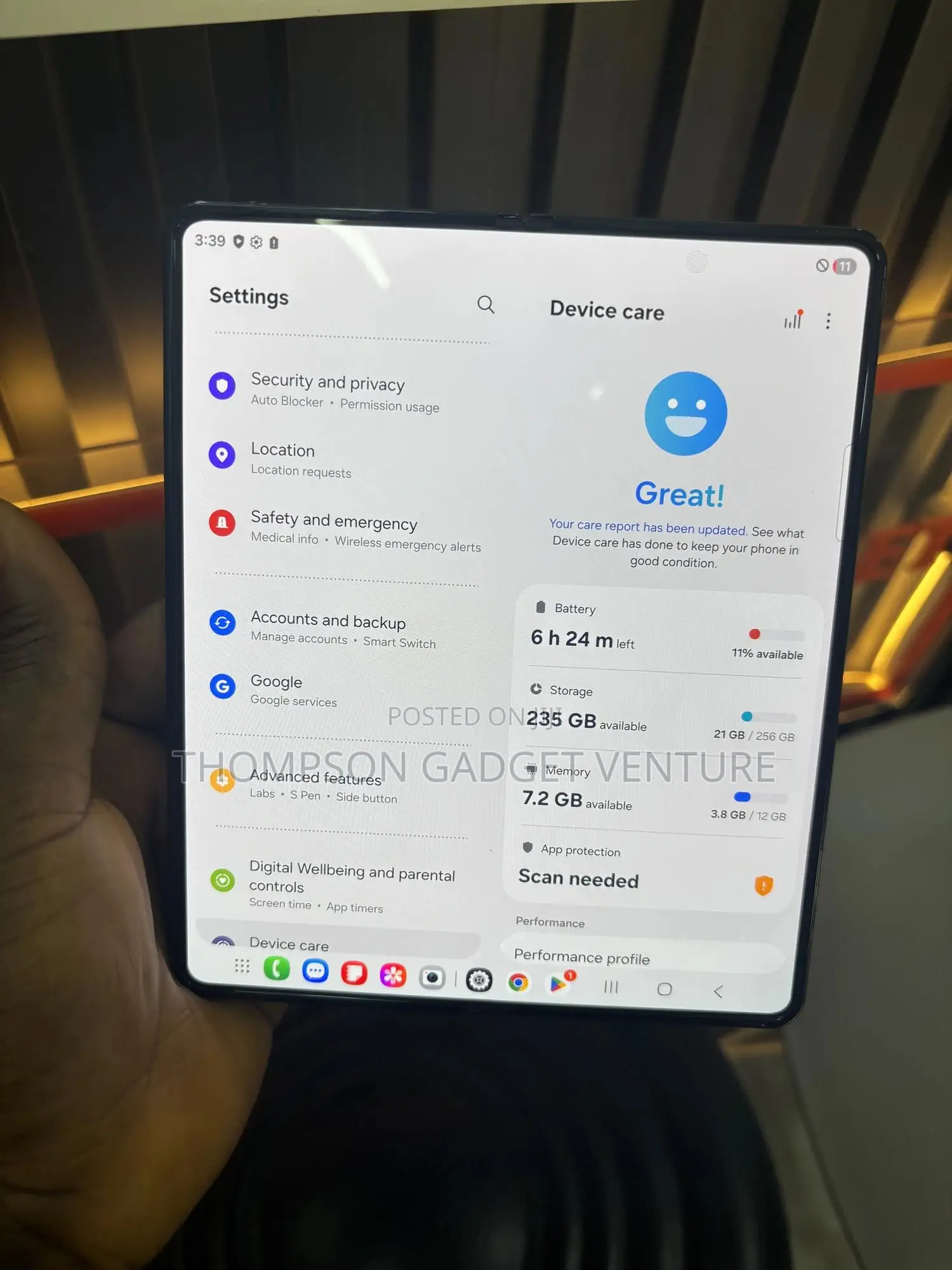 Samsung Galaxy Z Fold4 256 GB Black