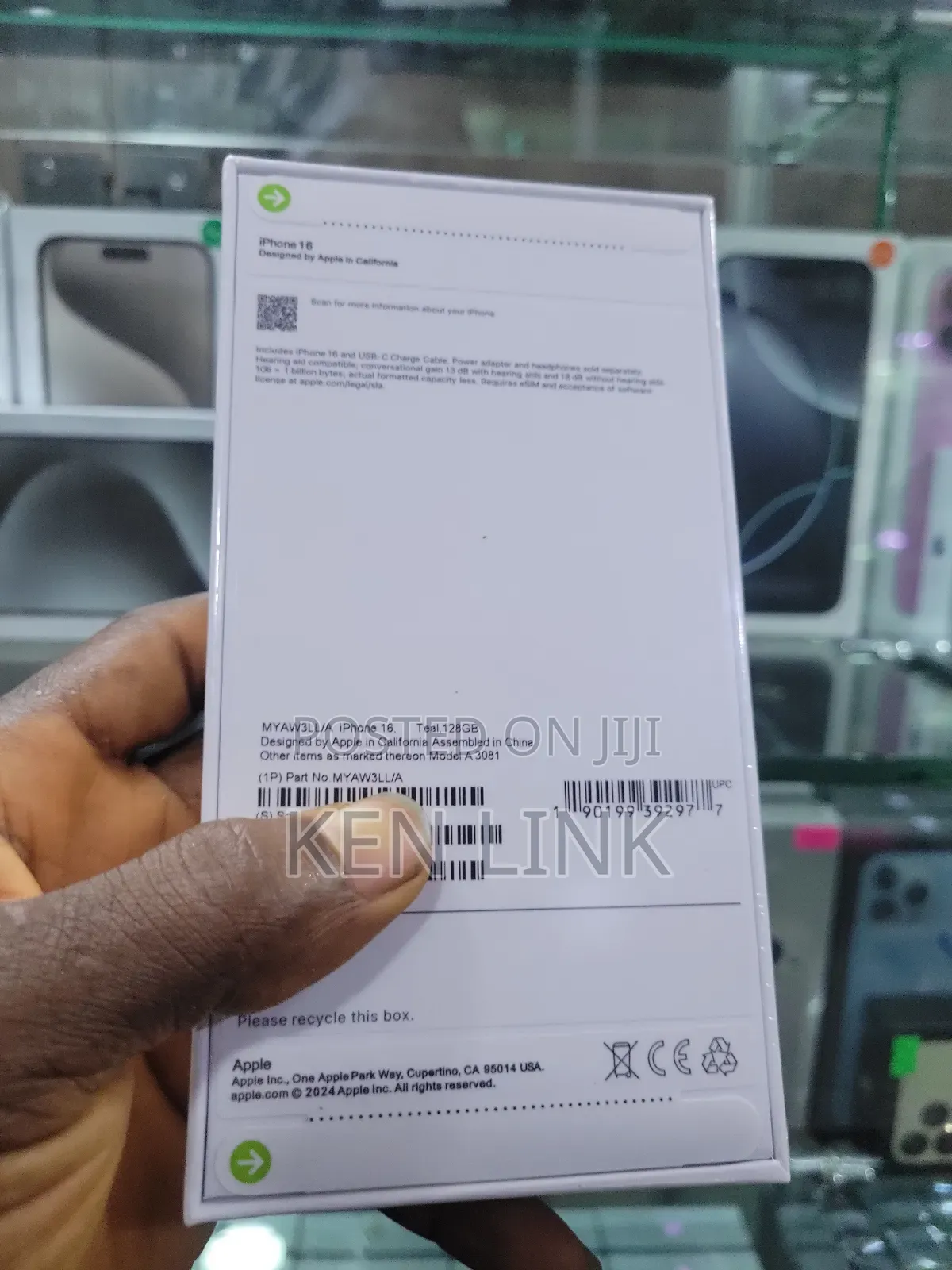 New Apple iPhone 16 128 GB Green