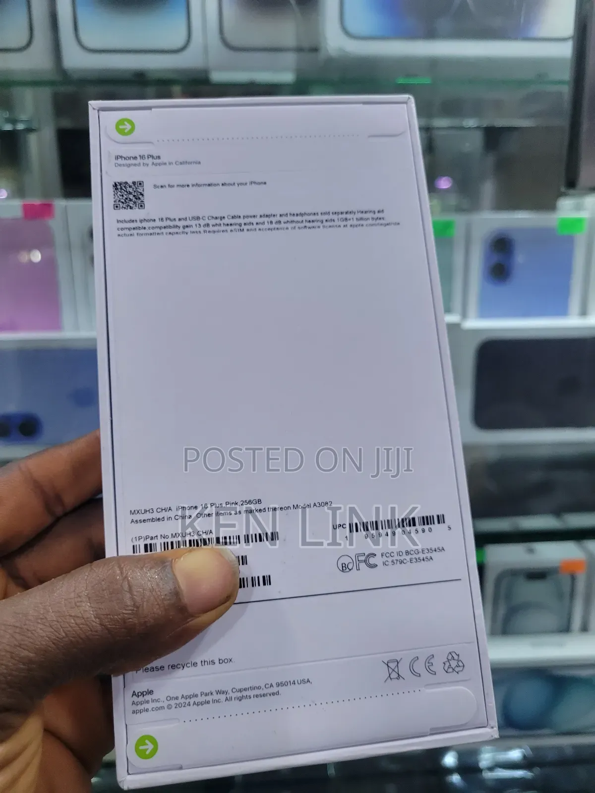 New Apple iPhone 16 Plus 256 GB Pink
