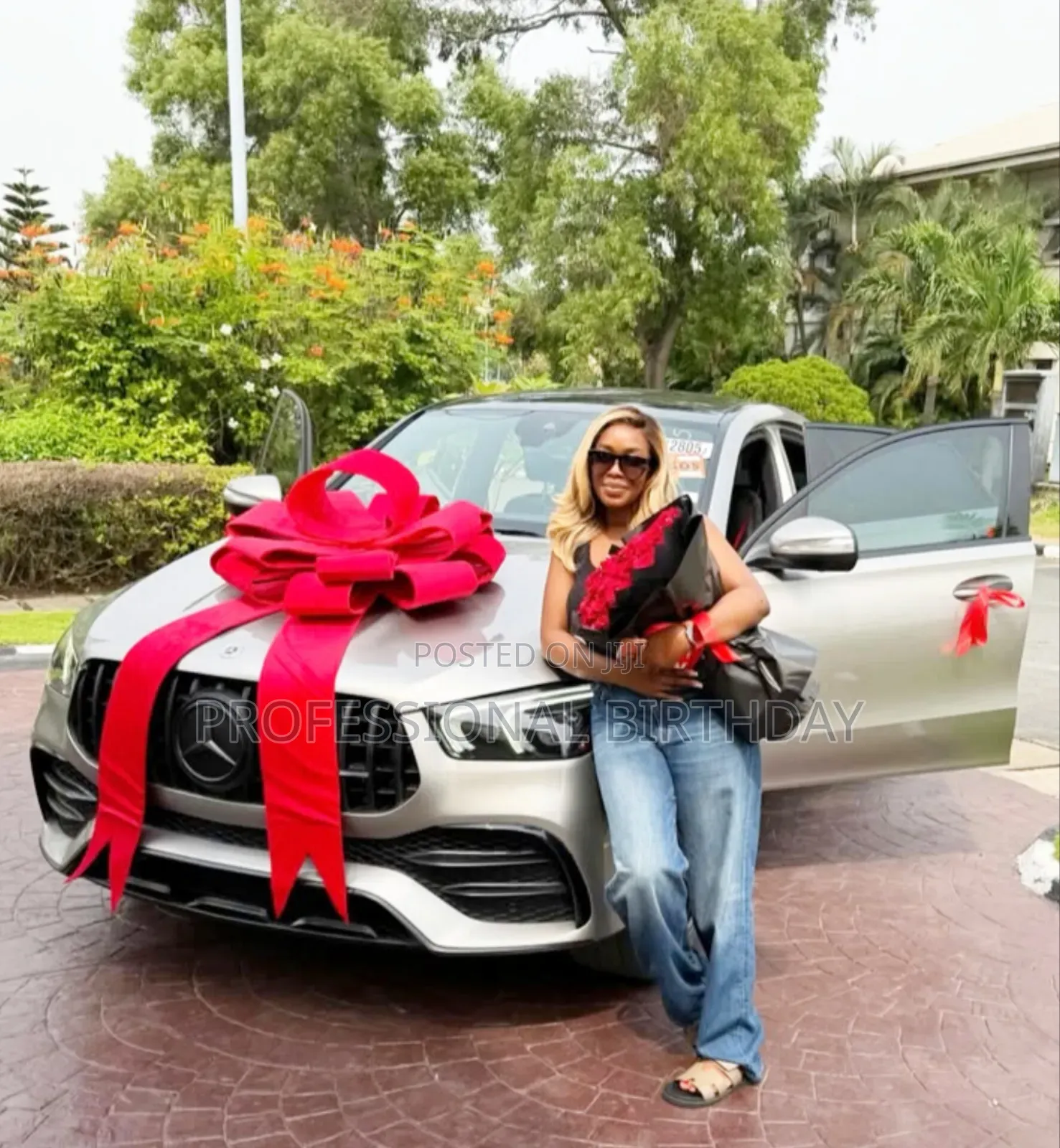 Surprise Car Bow Card Ribbon Fabric, Lagos