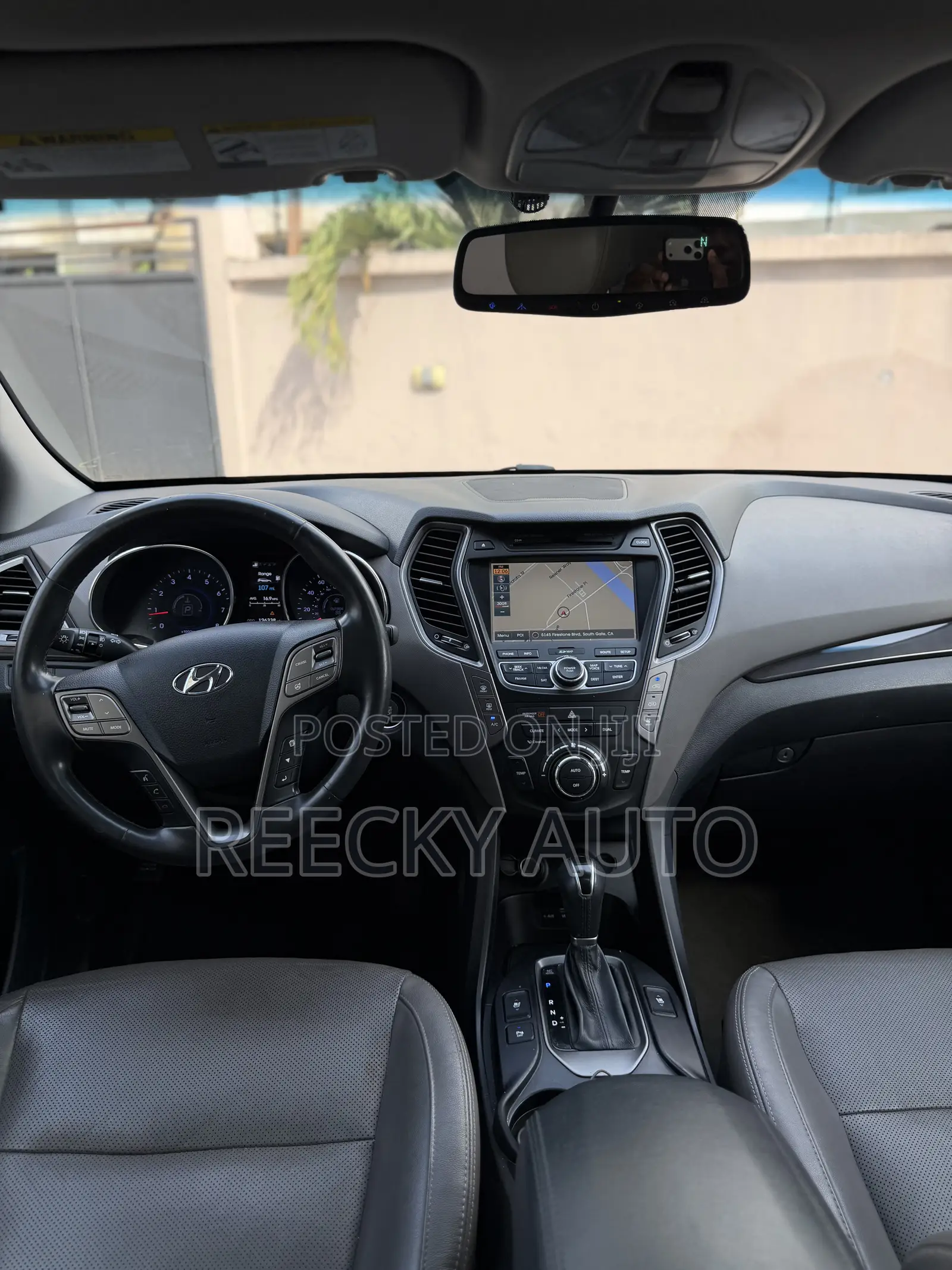 Hyundai Santa Fe Limited 4dr SUV AWD (3.3L 6cyl 6A) 2015 Black