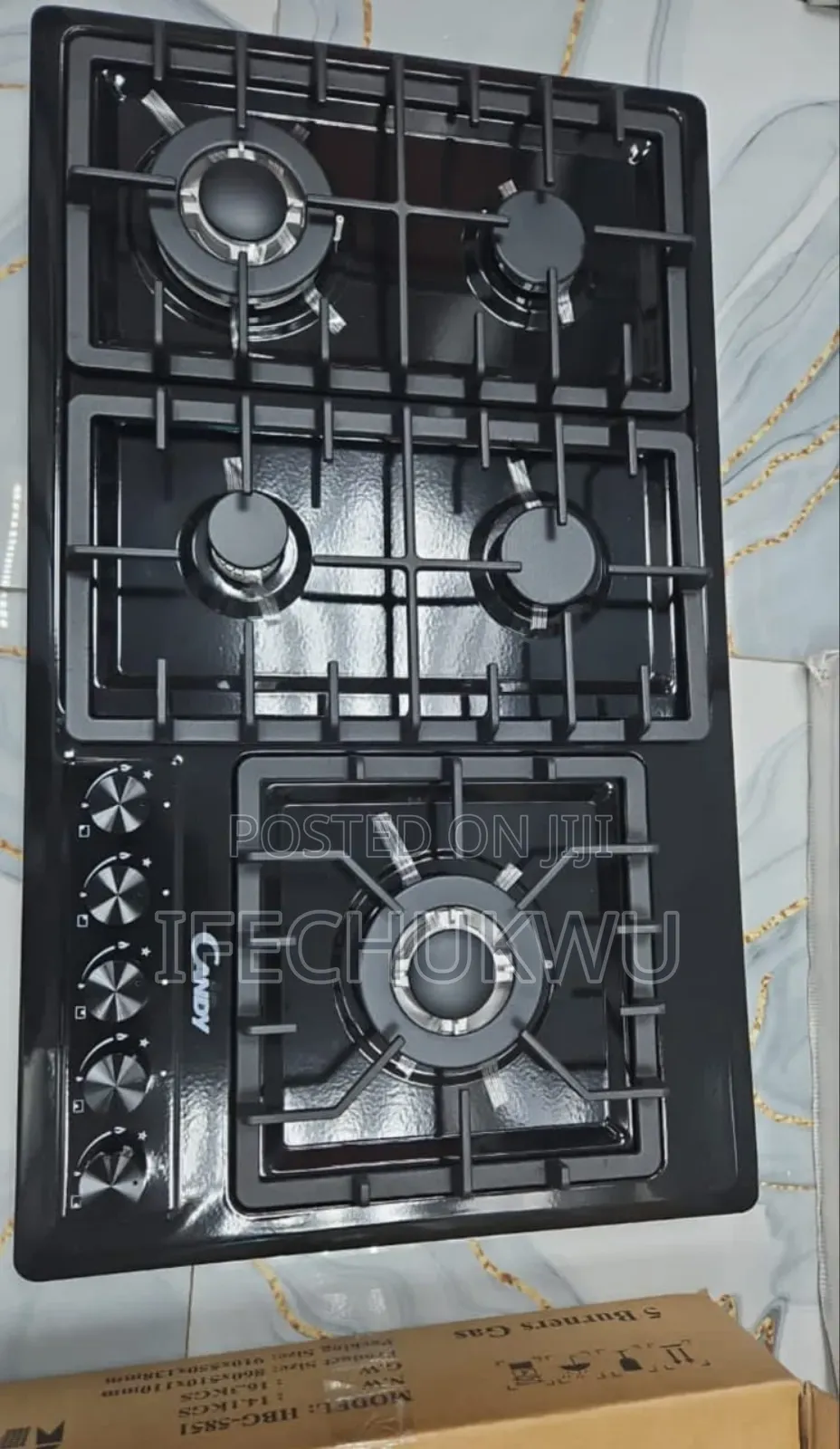 Original Quality Candy Built-in 5 Burners Gas Cooker Hob 60x90cm Etc.