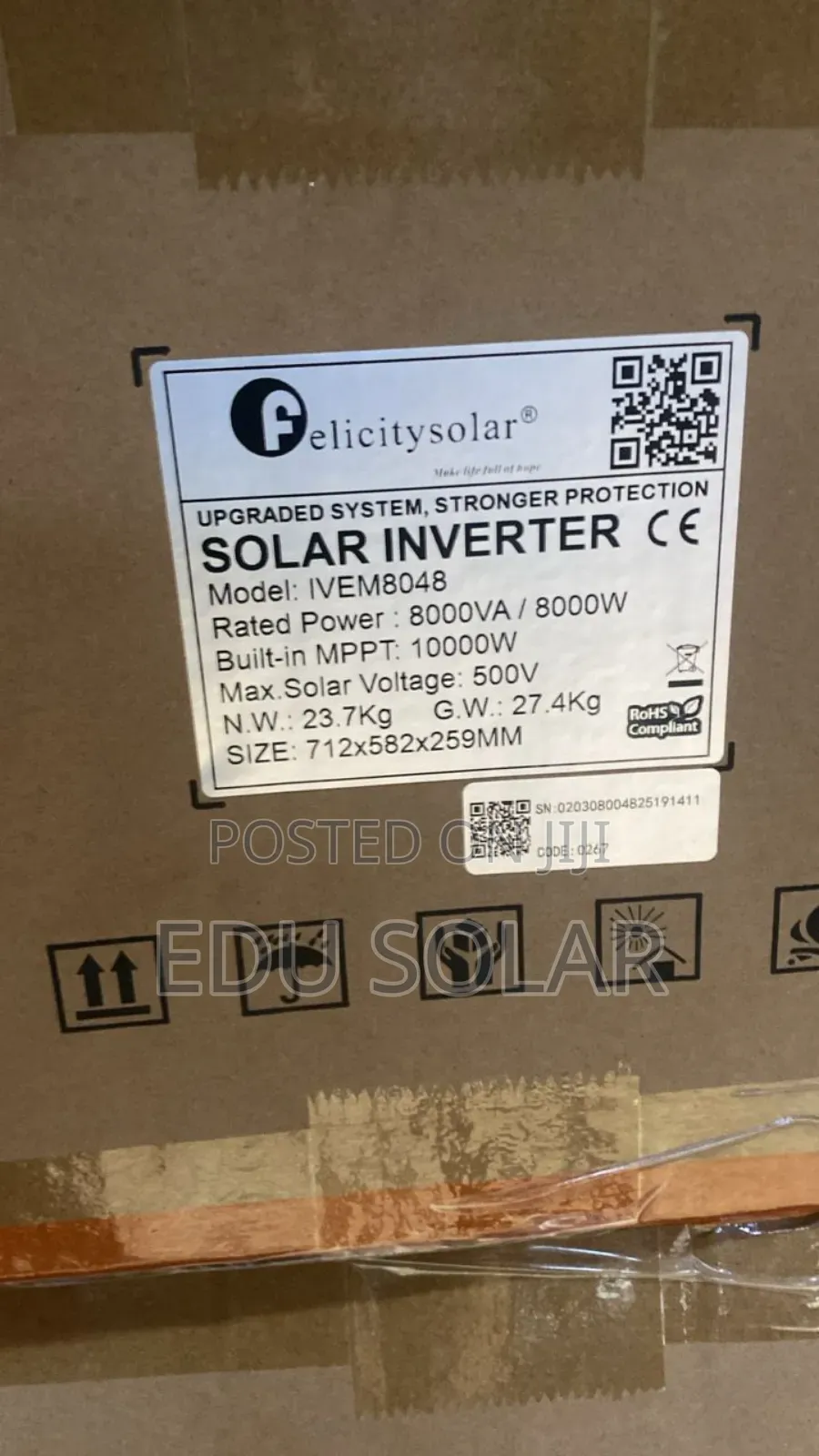 Solar Inverter Hybrid 8kva 48 Felicity