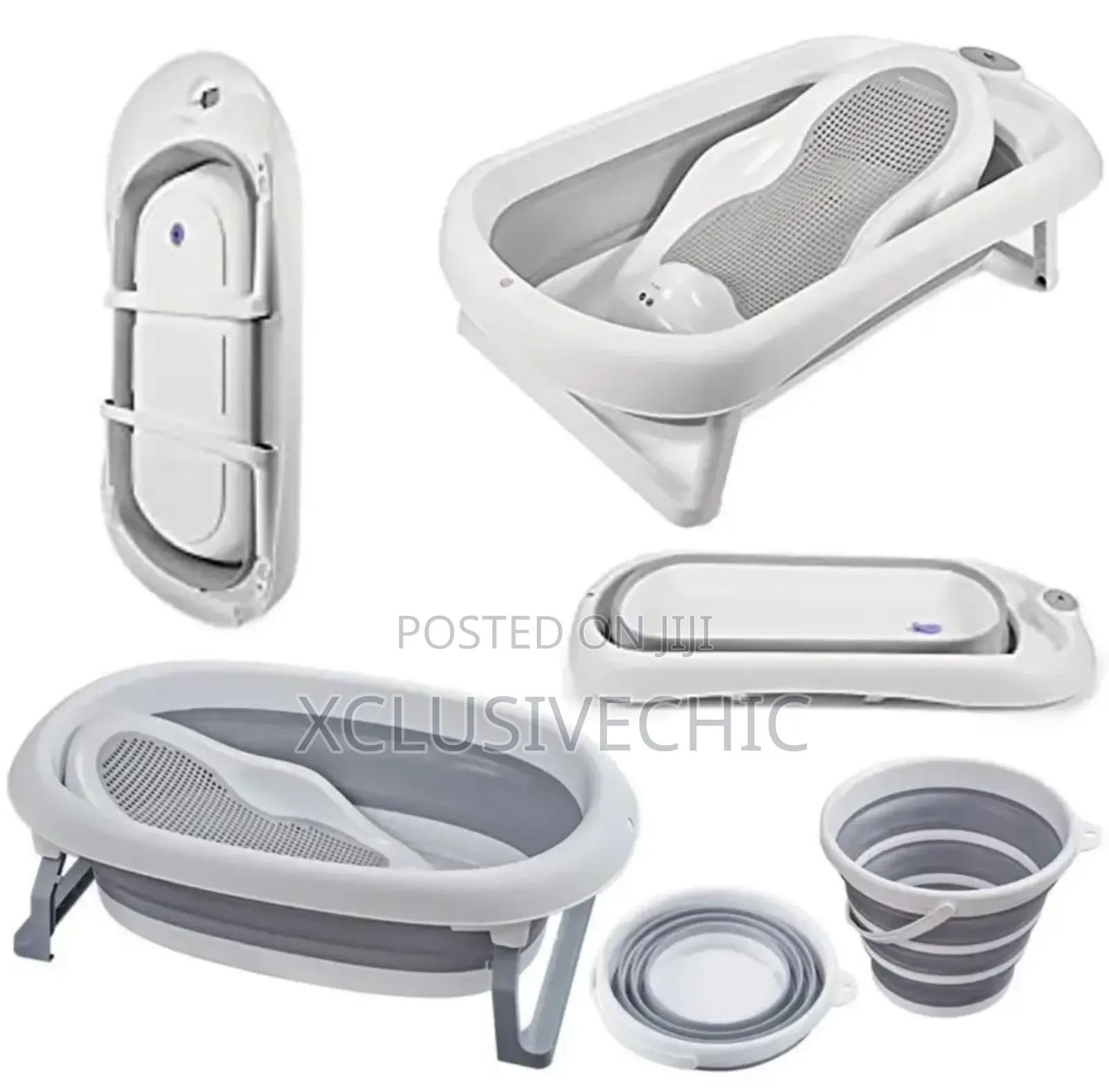 5 In 1 Baby Folding Bathtub Set Newborn Baby Bath Basin