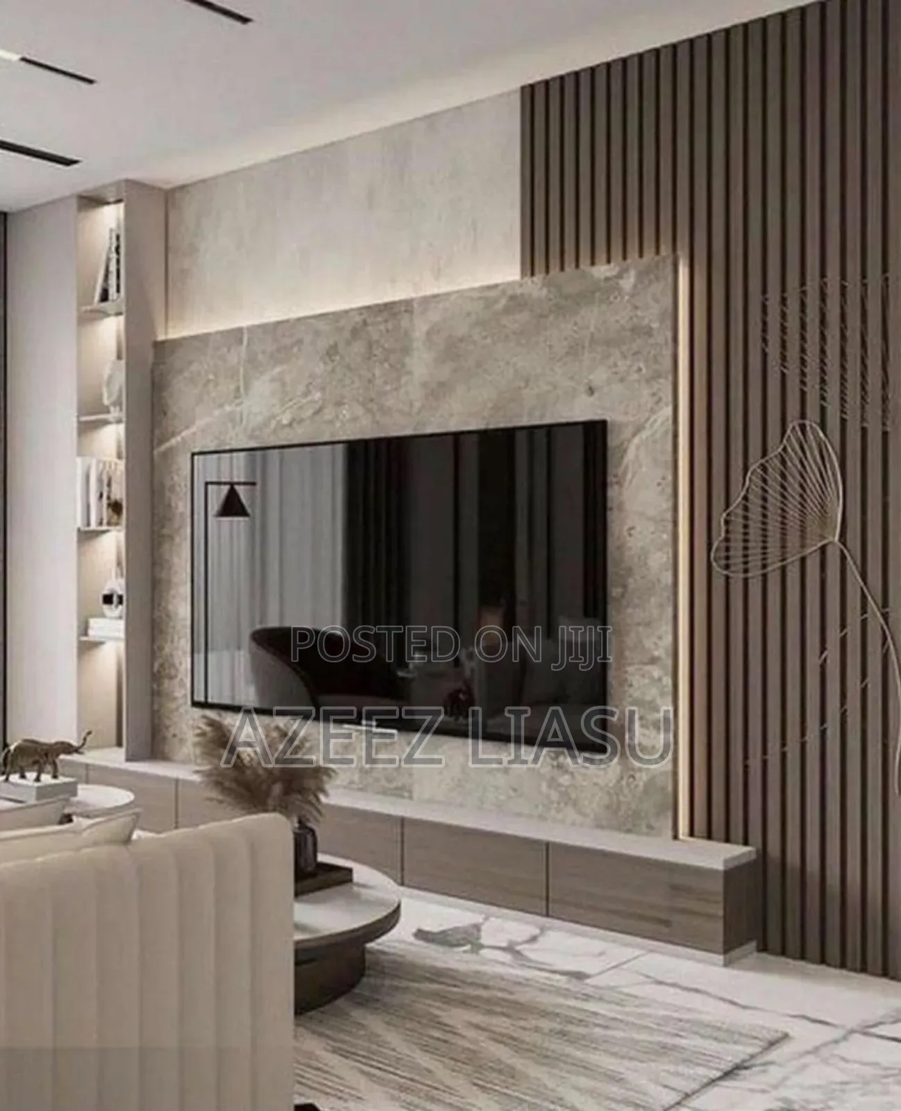 Tv Console With Gloose Board And Pannel