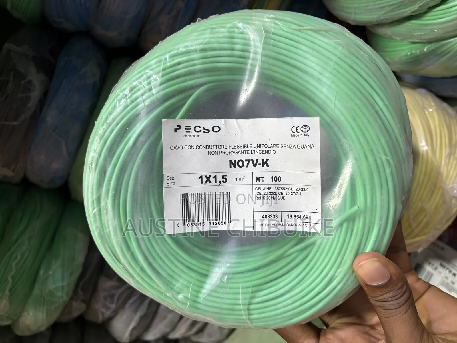 1.5mm Flexible Wire Green