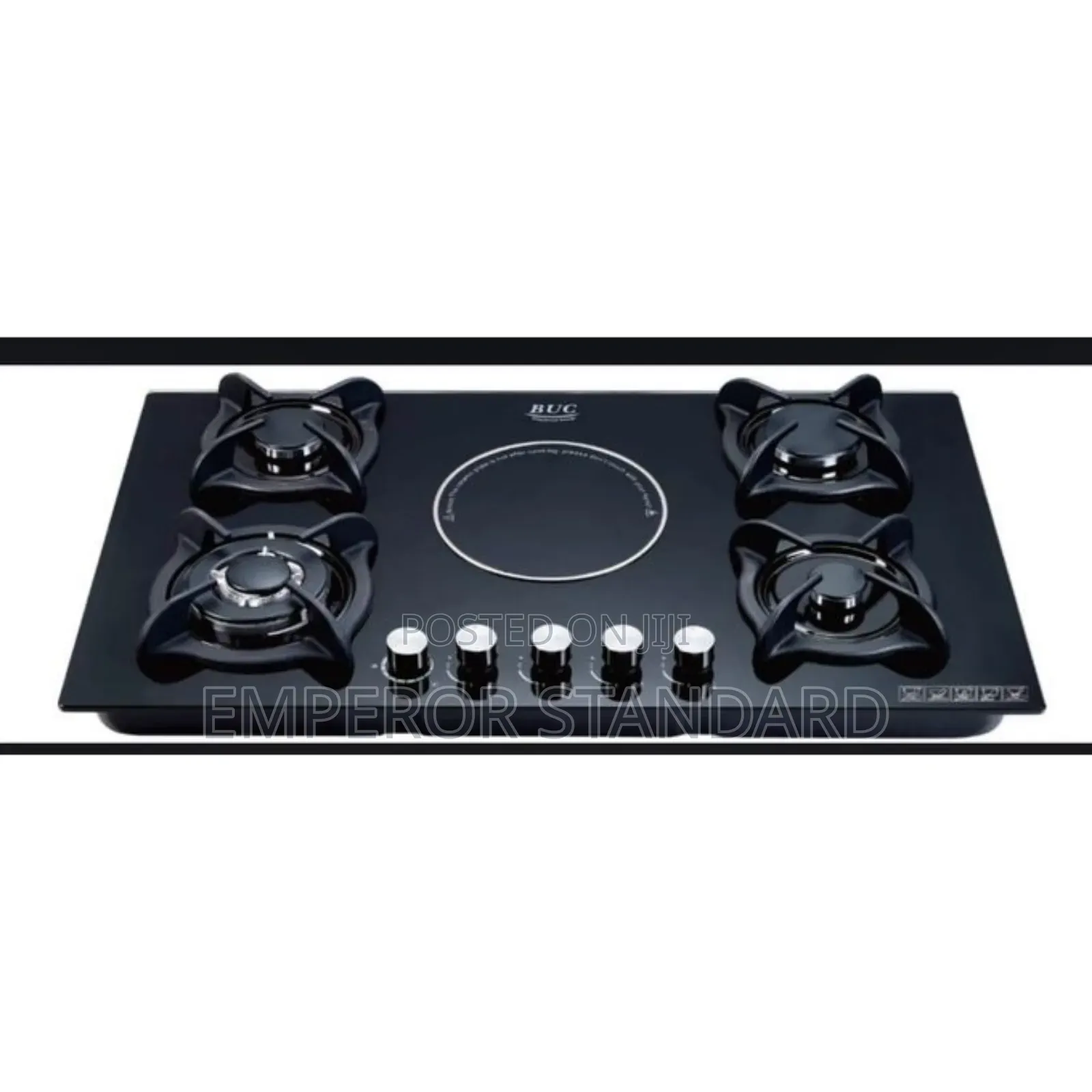 4 Burner + 1 Hot Plate Built-in Cooker