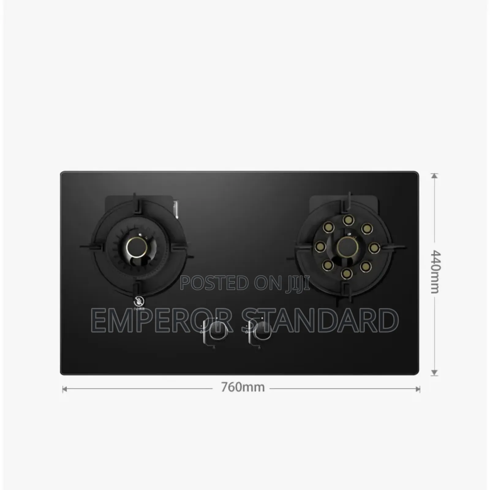 Modern Flip Up 2 Burners Gas Hob Built-in Cooker