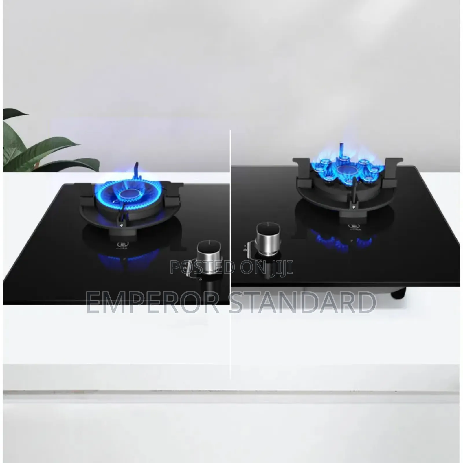 Modern Flip Up 2 Burners Gas Hob Built-in Cooker
