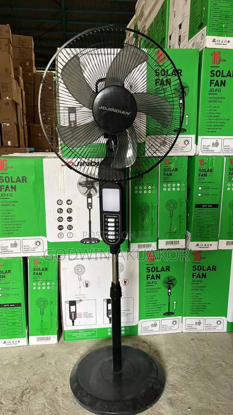 Rechargeable Solar Fan