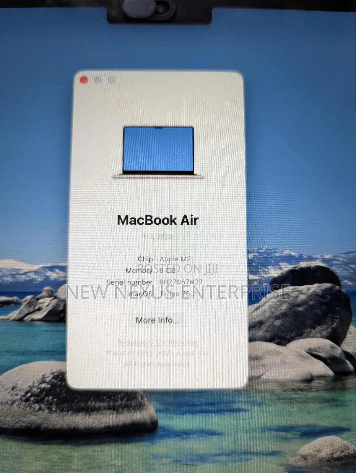 Laptop Apple MacBook Air 2022 M2 8GB Apple M2 SSD 256GB