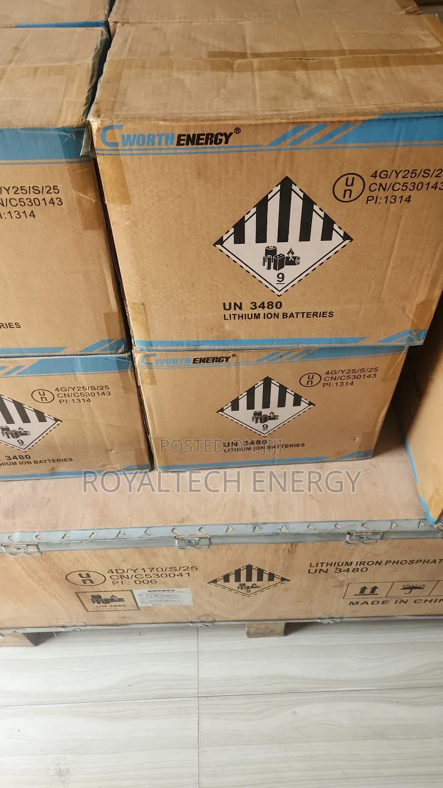 Cworth 1.28kwh 12.8v Lithium Batteries