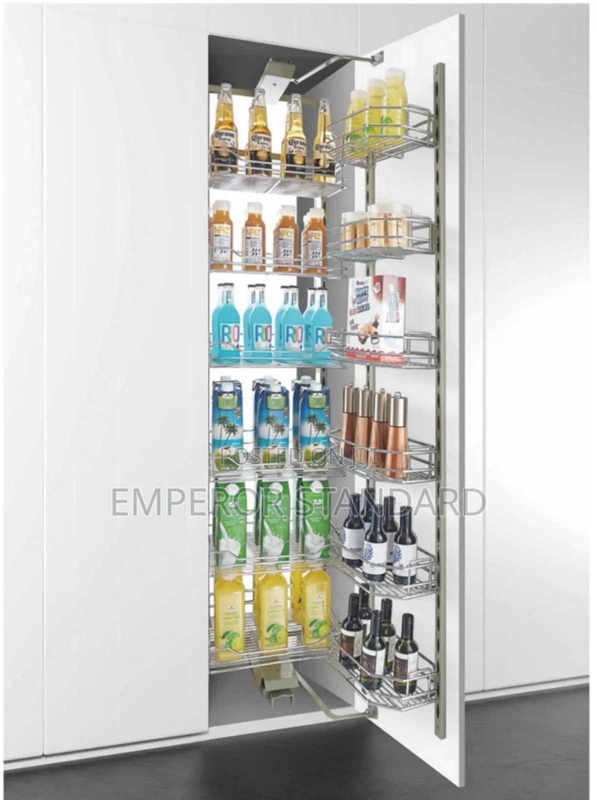 Black Pull-out Pantry