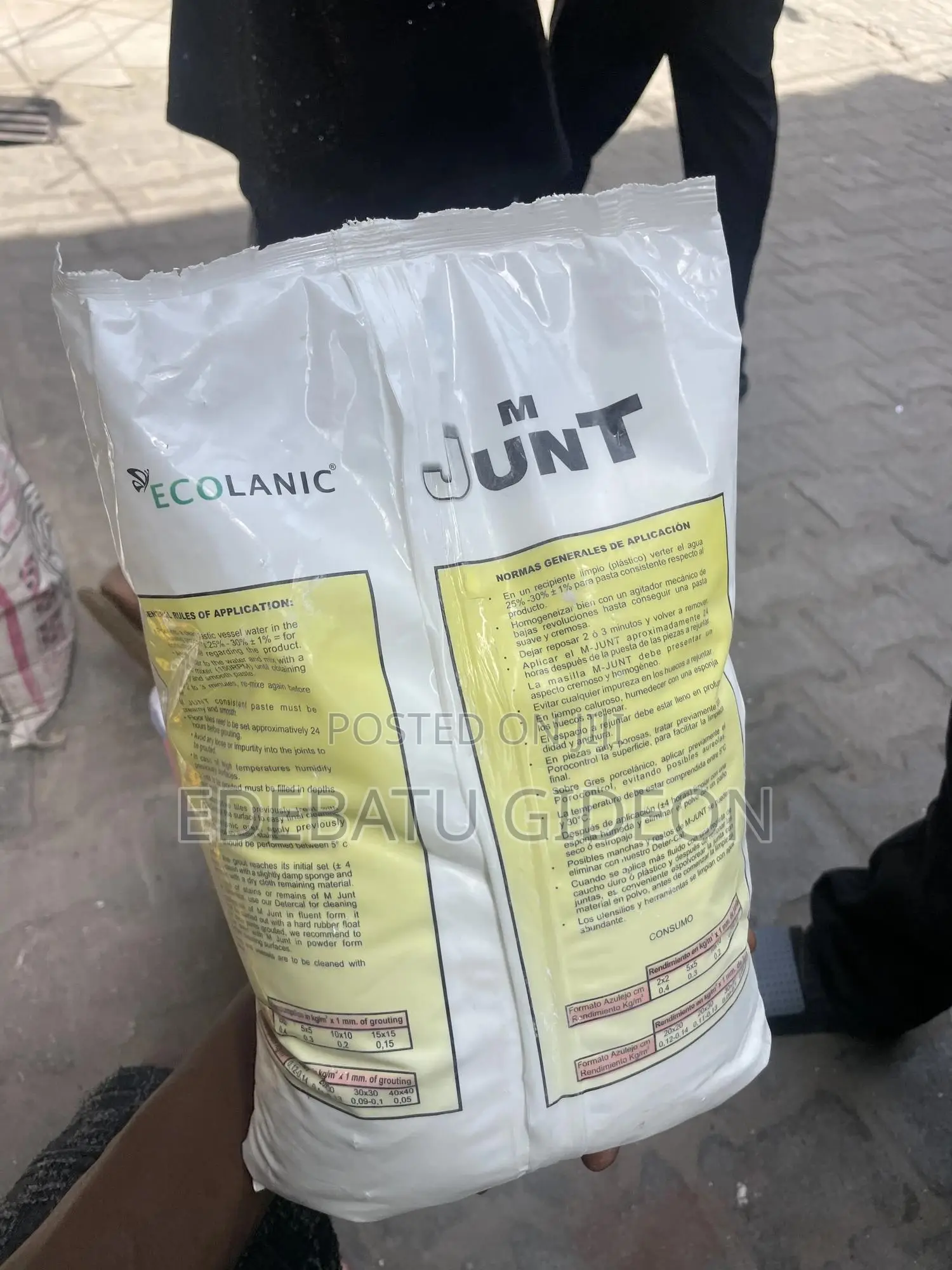 White Grout 5kg Spanish Cement