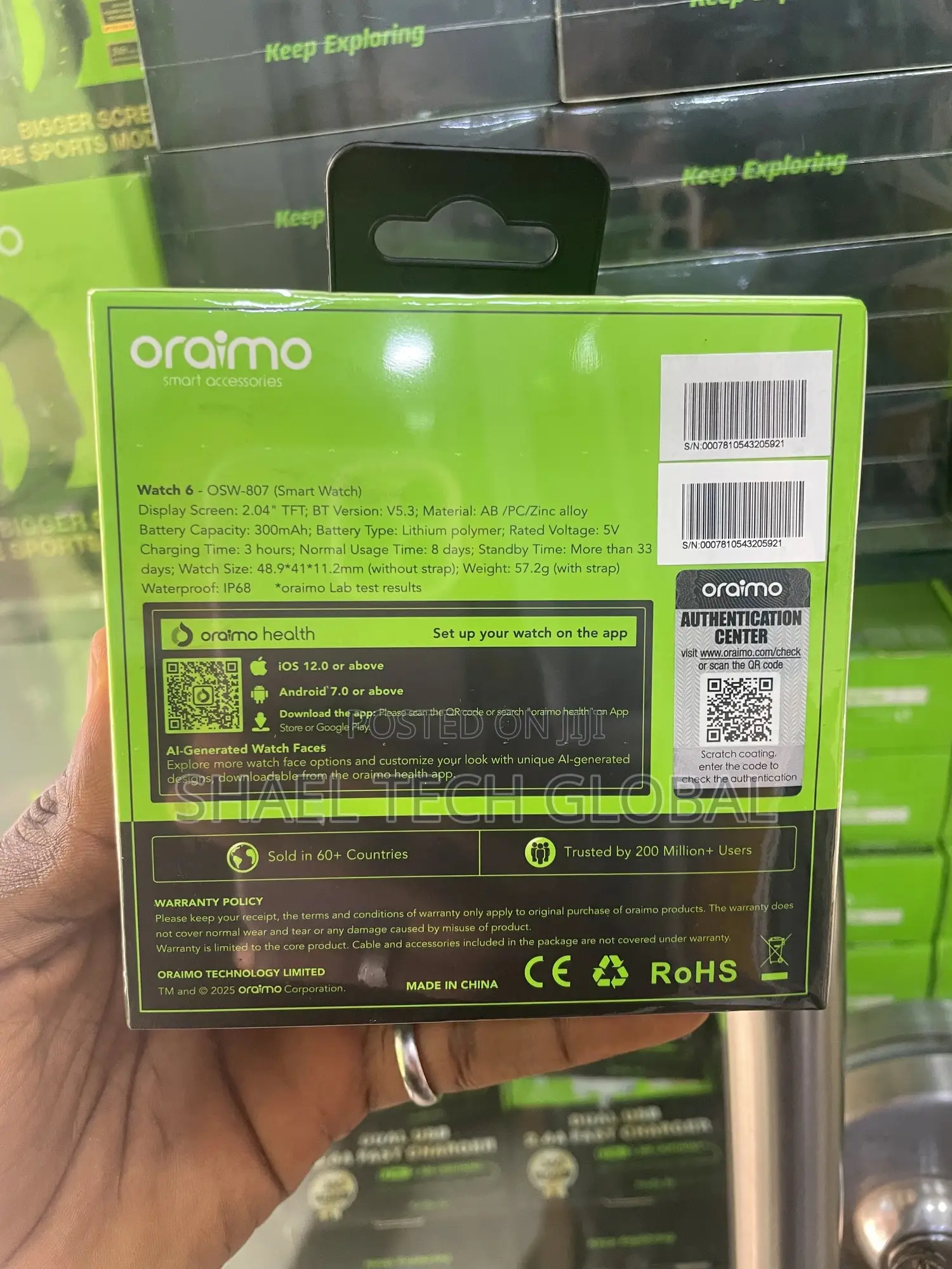 Oraimo Smartwatch Osw 807 Watch 6