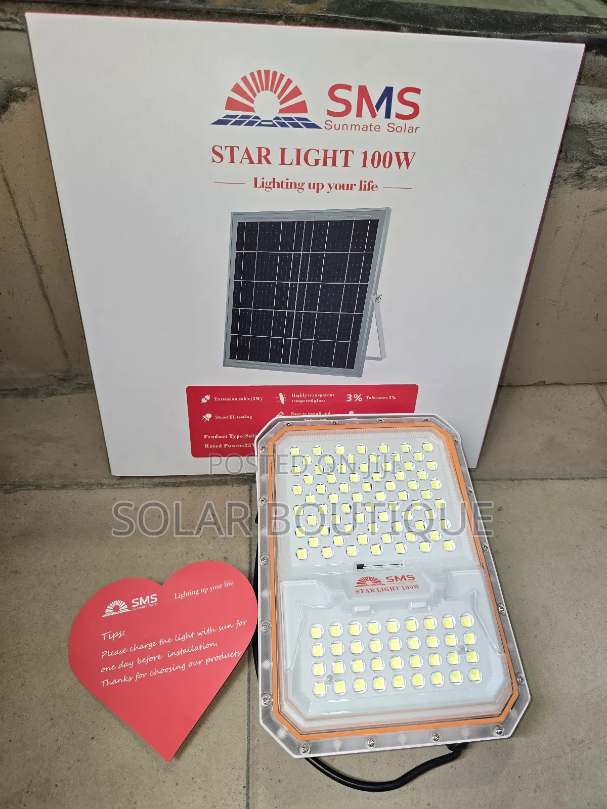 Original 100w SMS Solar Flood Light