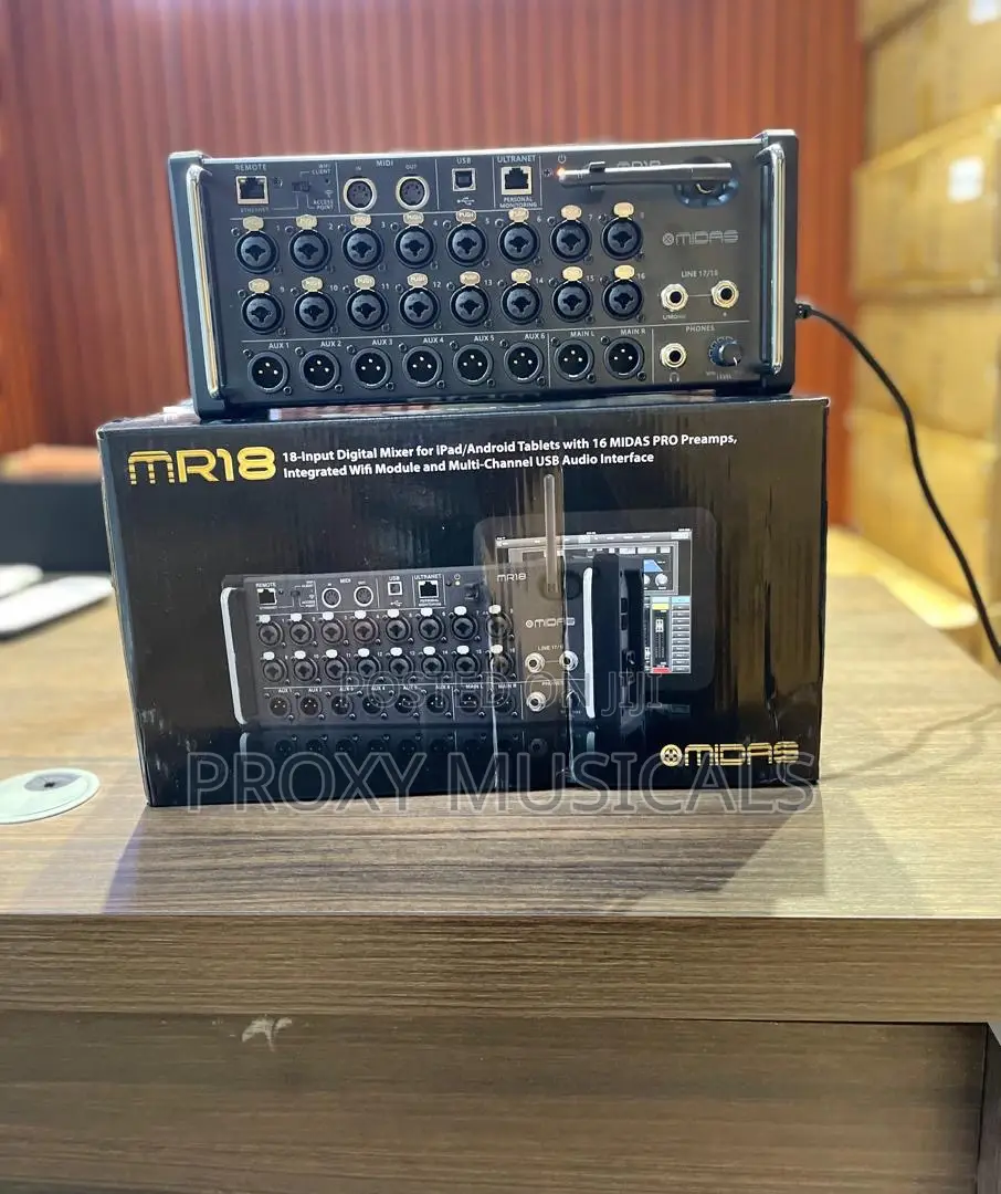 Midas Mr18 Tablet-Controlled Digital Mixer