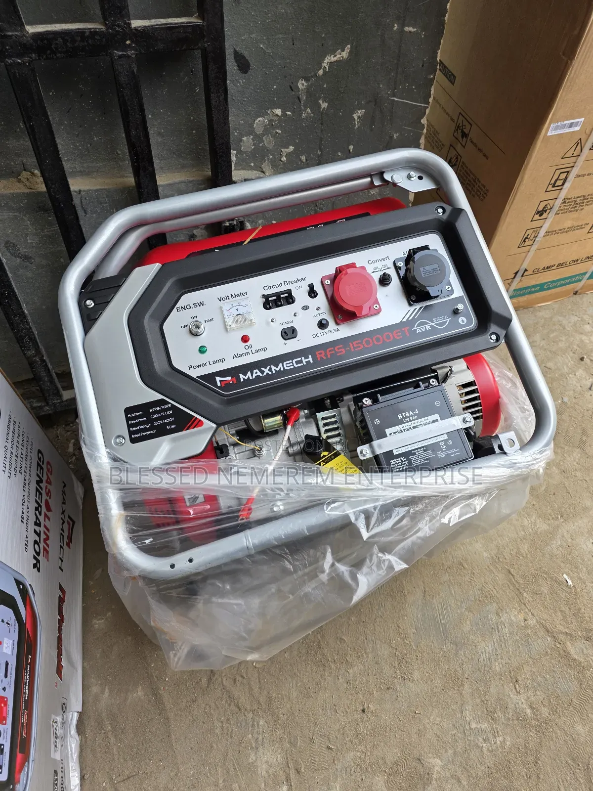 Original Maxmech Three Phase Petrol Gen 1years Wty 12.5kva