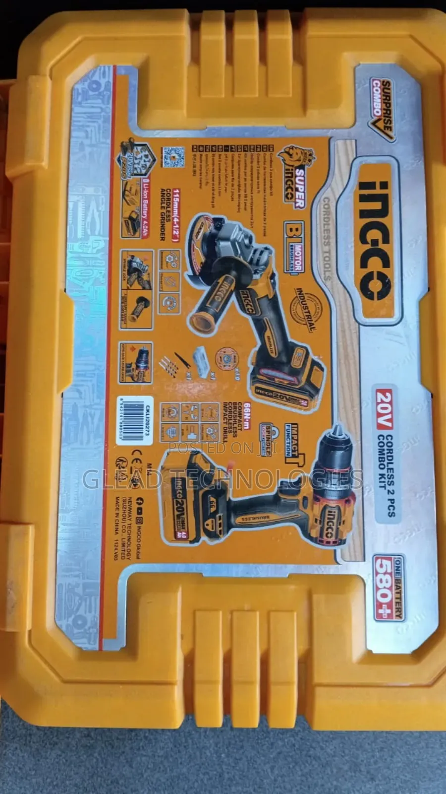 Ingco 2 in 1 Combo Kit Big Battery