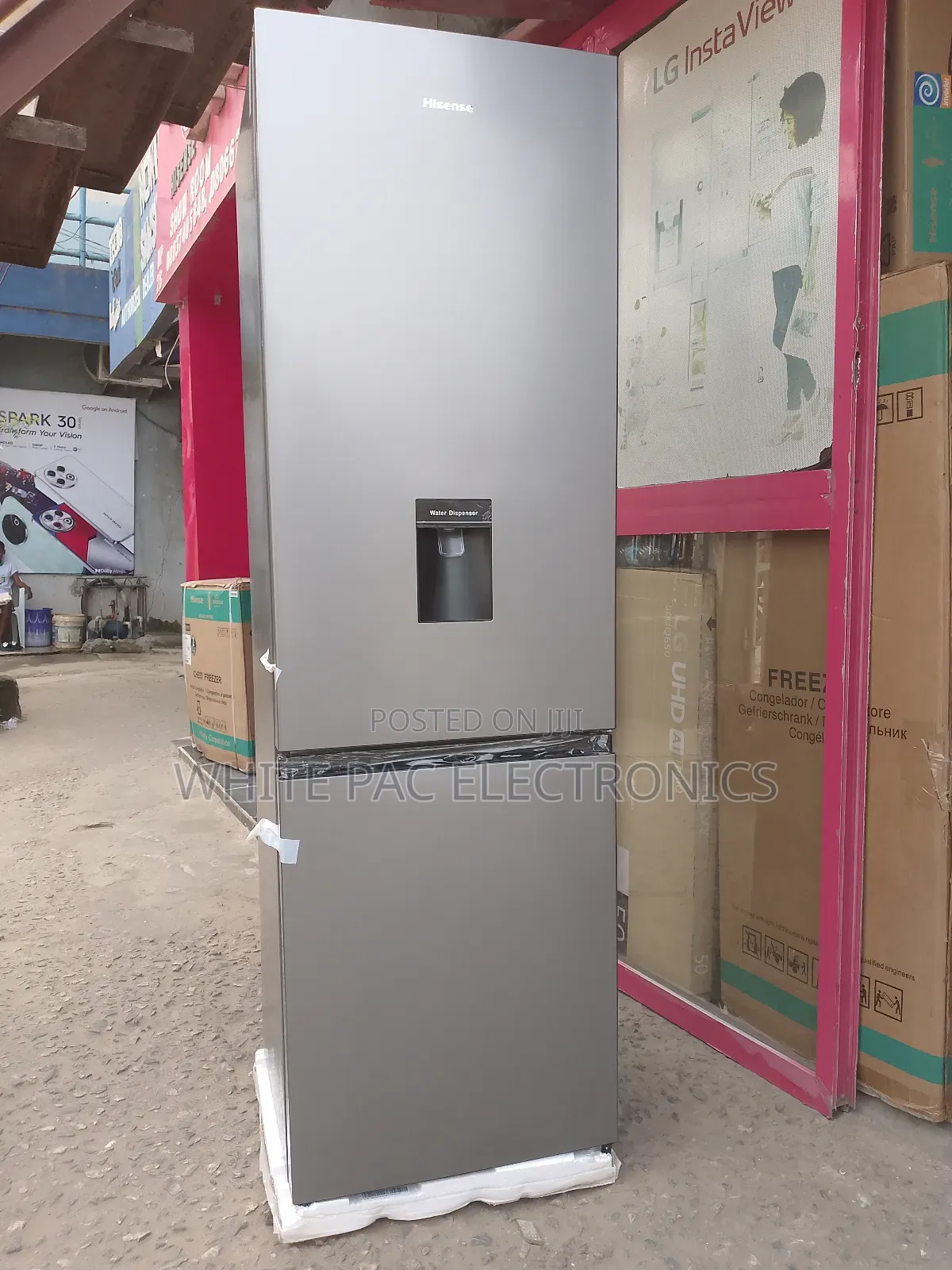 Hisense( Dc35cd )Fridge 264 Litres Bottom Freezer With Water Dispenser