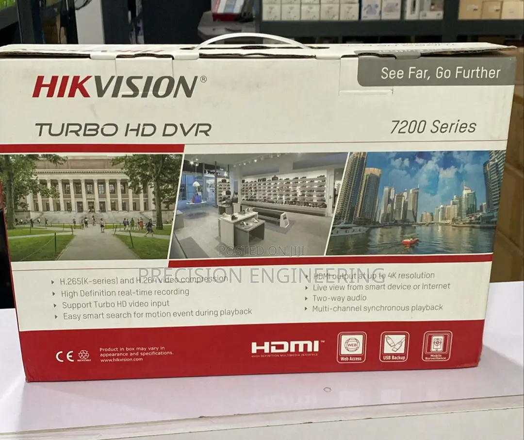 Hikvision Ids-7204hqhi-m1/E 4-ch 1080p 1u H.265 Acusense Dvr
