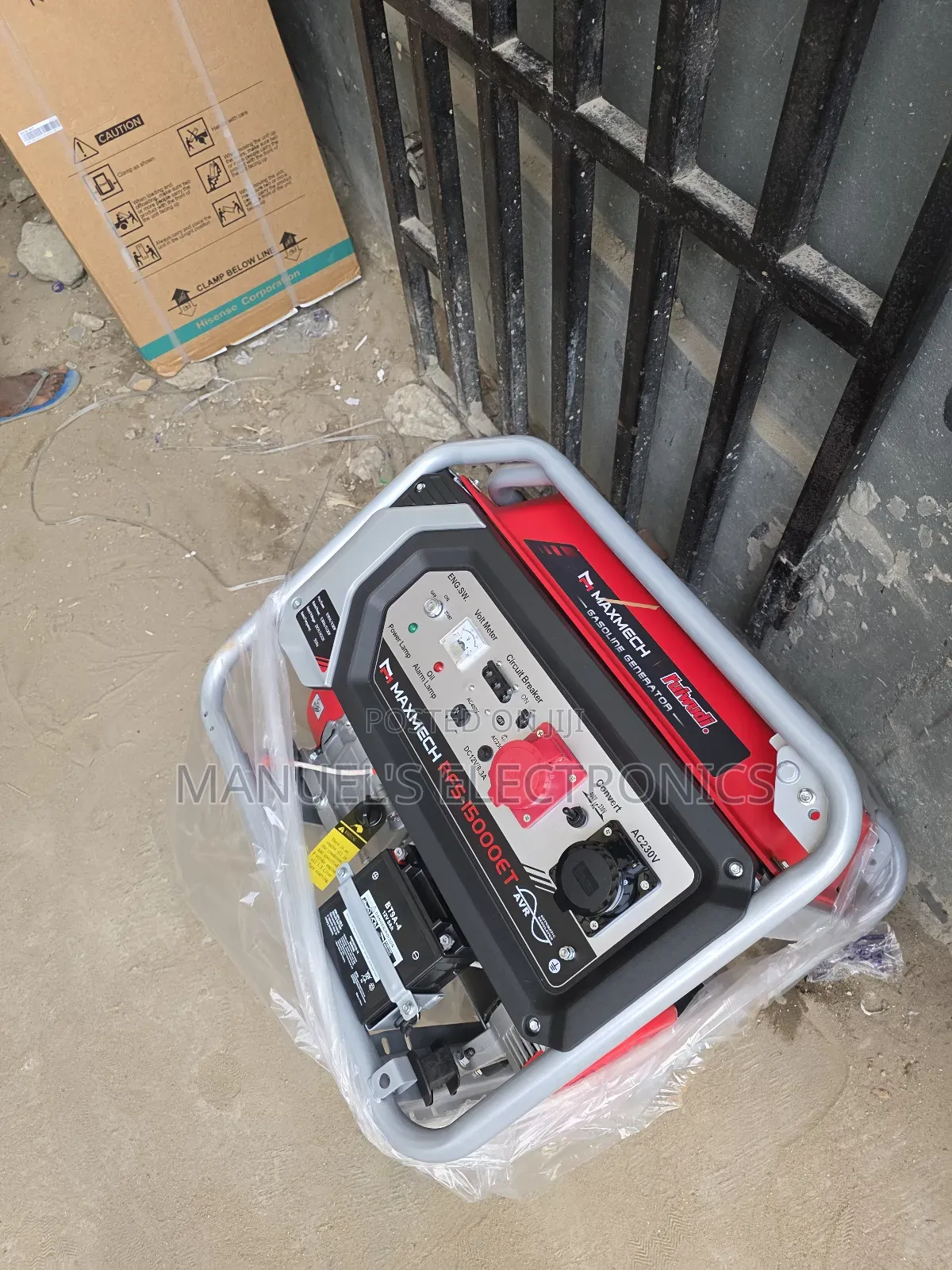 Maxmech Three Phase Petrol Generator Model Rfs15000et 100% Copper Coil