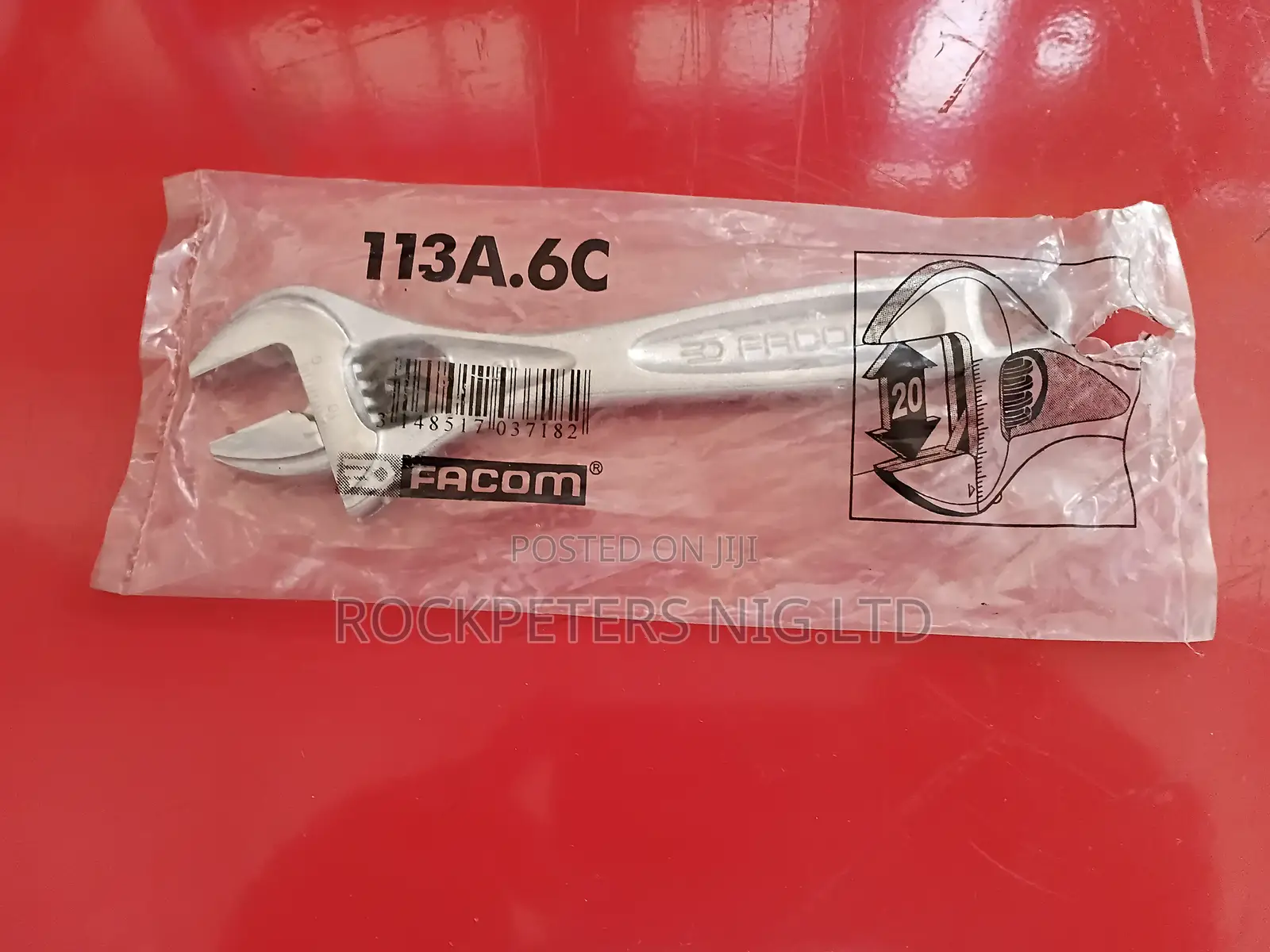 Facom 113a.6c 6′′ Heavy Duty Chrome Adjsutable Spanner Wrench