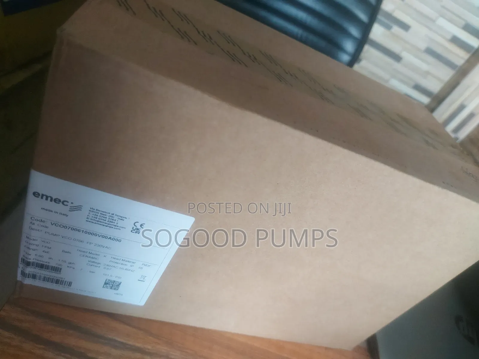 Emec Dosing Chemical Pump Type 6.00 L/H at 10 Bar