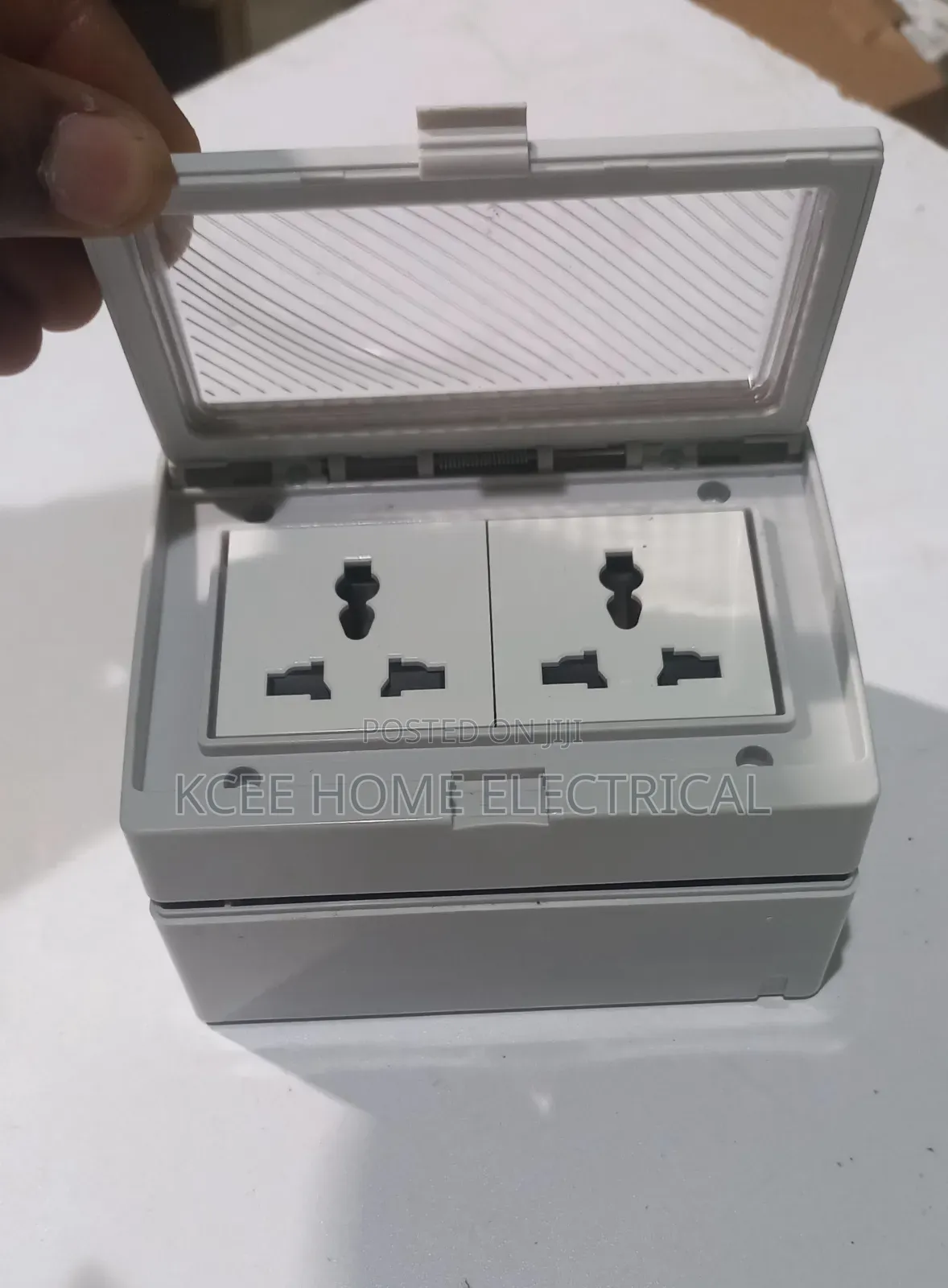 Ip55 Double Weatherproof Socket With Protective Cover – Outdoor Use