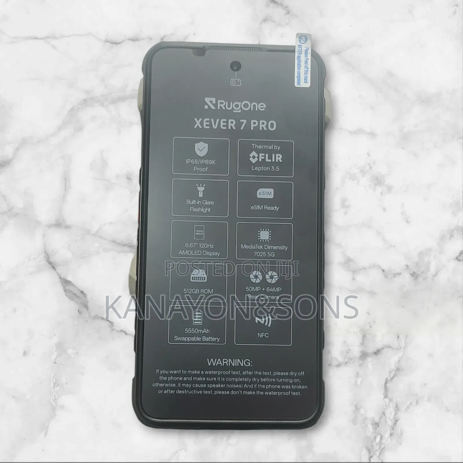 New Rugone Rugone Xever 7 Pro 5G 512 GB Black