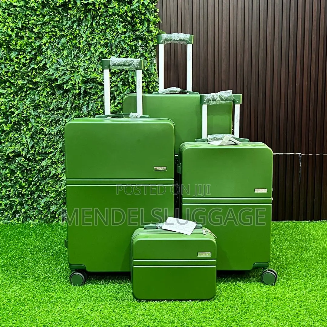 Premium Green Hard-Shell Travel Luggage Set