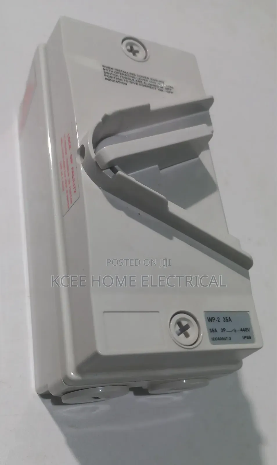 Ip66 35a Double Pole Outdoor Weatherproof Isolator Switch