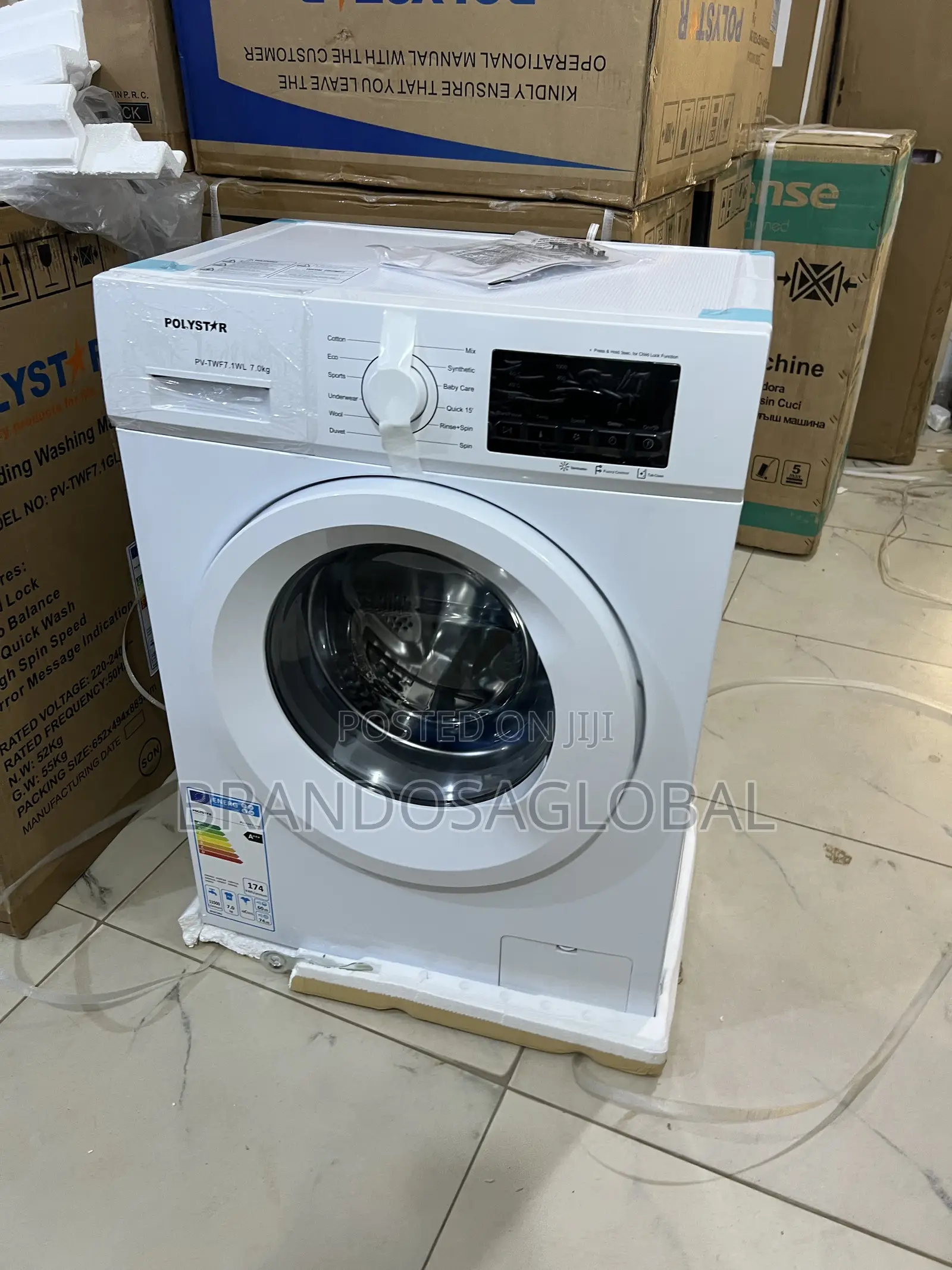 Polystar 6kg Front Load Designed for Consistent Laundry [Pv-Twf.1wl]