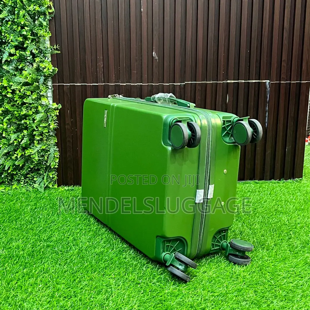 Green Hard Case Travel Luggage Set With Wheels