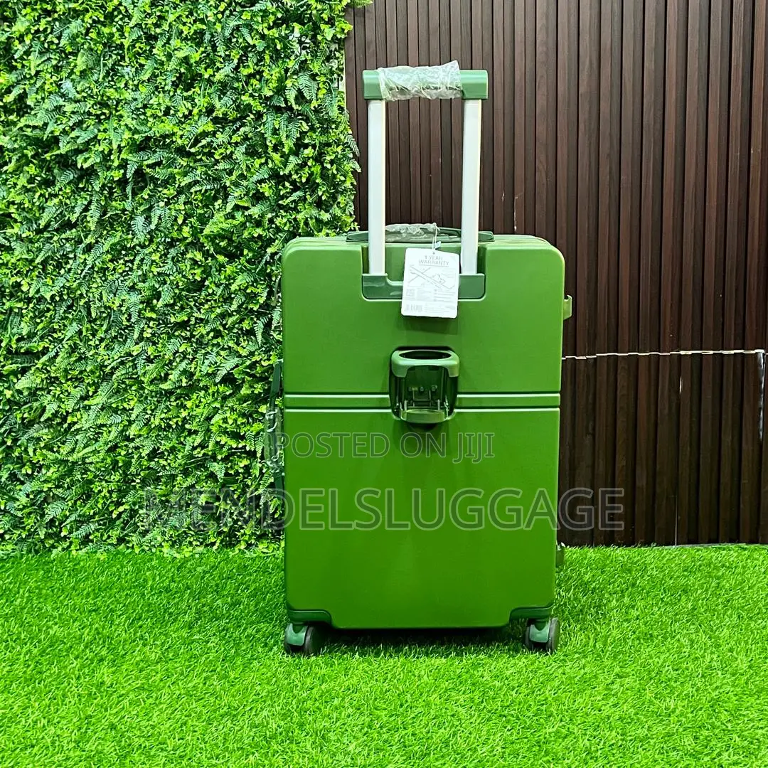 Green Hard Case Travel Luggage Set With Wheels