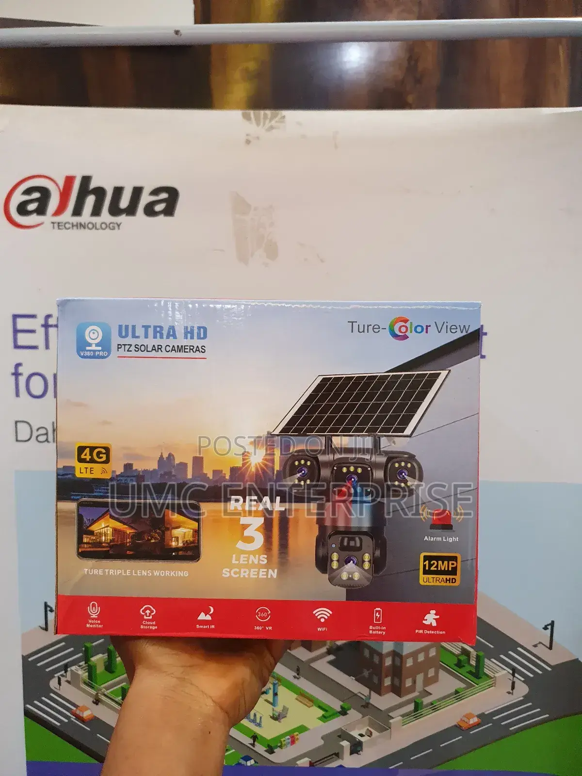 Triple Lens Solar Camera (V380)