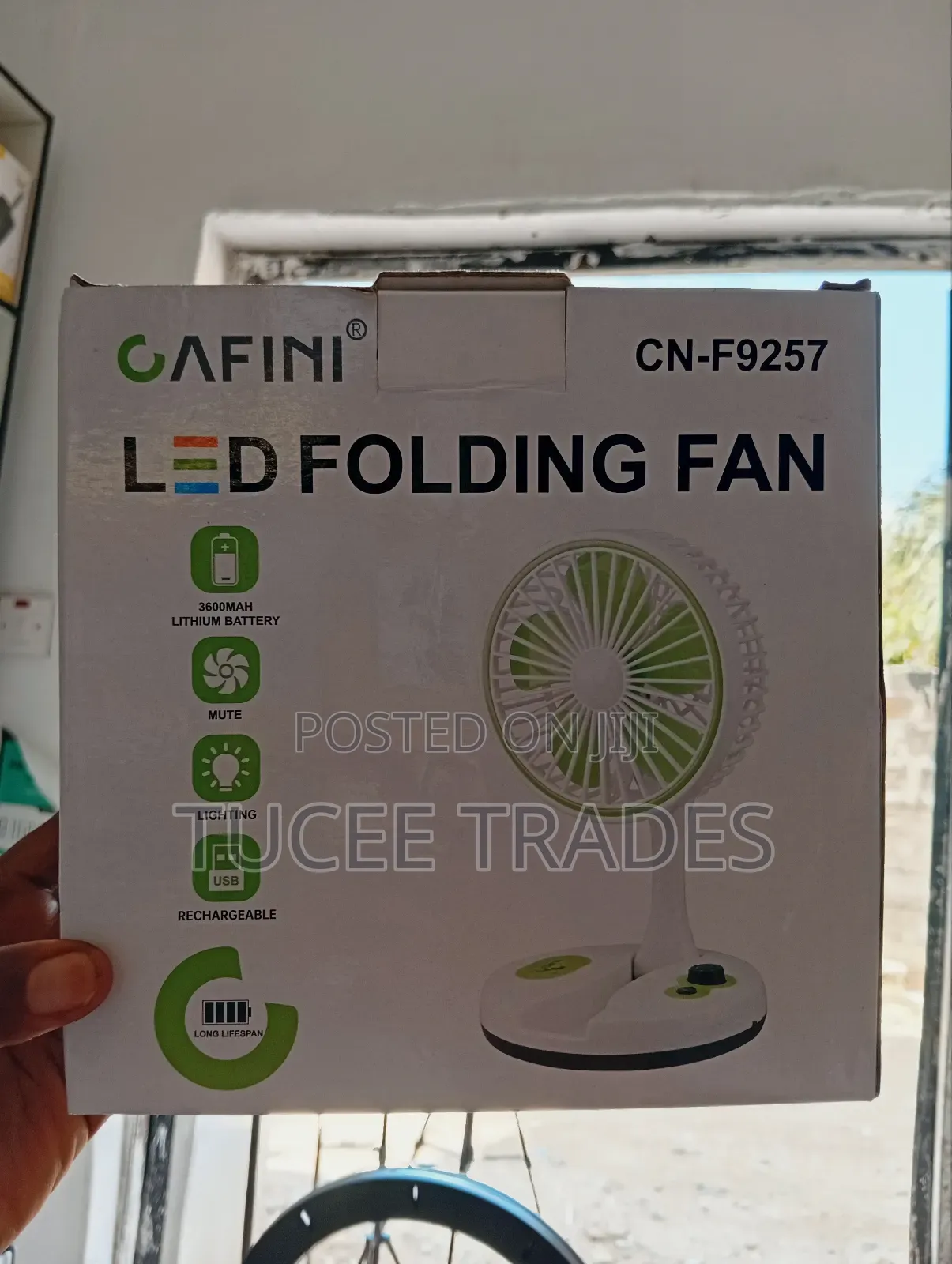 Cafini Cn - F9257 Rechargeable Fan