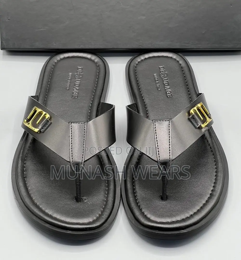 Quality Italian Leather Slipers For Men 40-46 Available