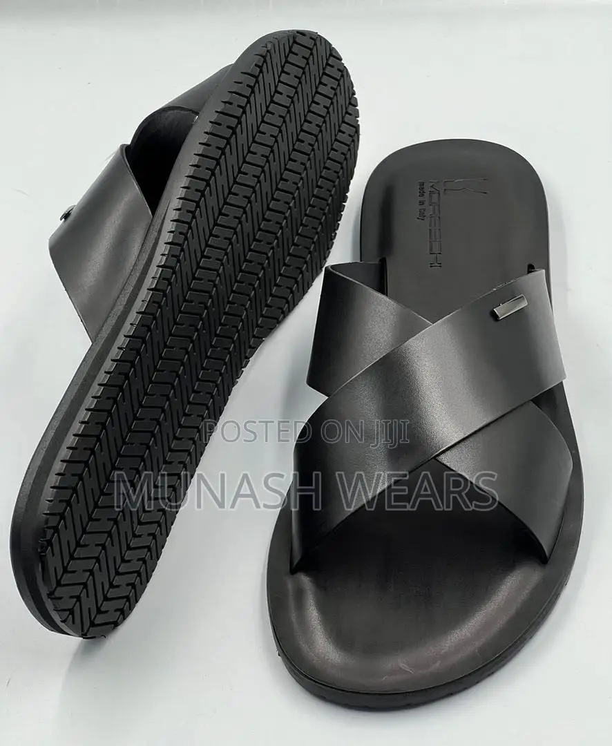 Quality Italian Leather Slipers For Men 40-46 Available
