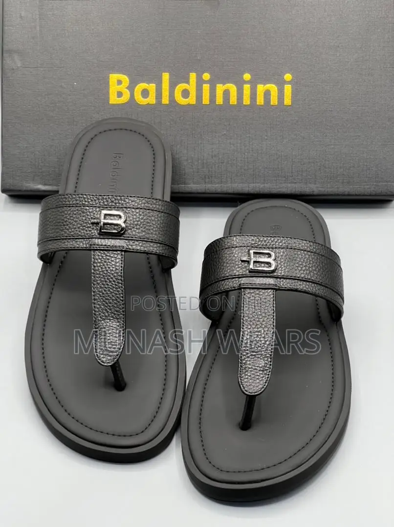 Baldinini Leather Slipers For Men