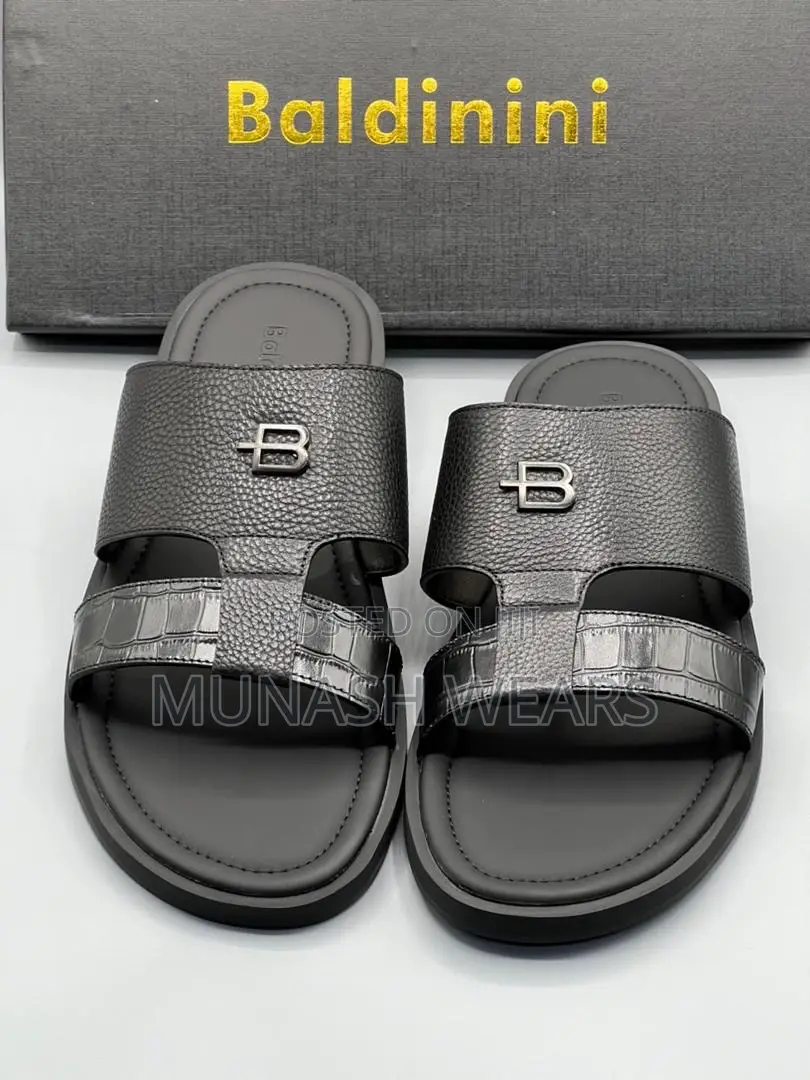 Baldinini Leather Slipers For Men