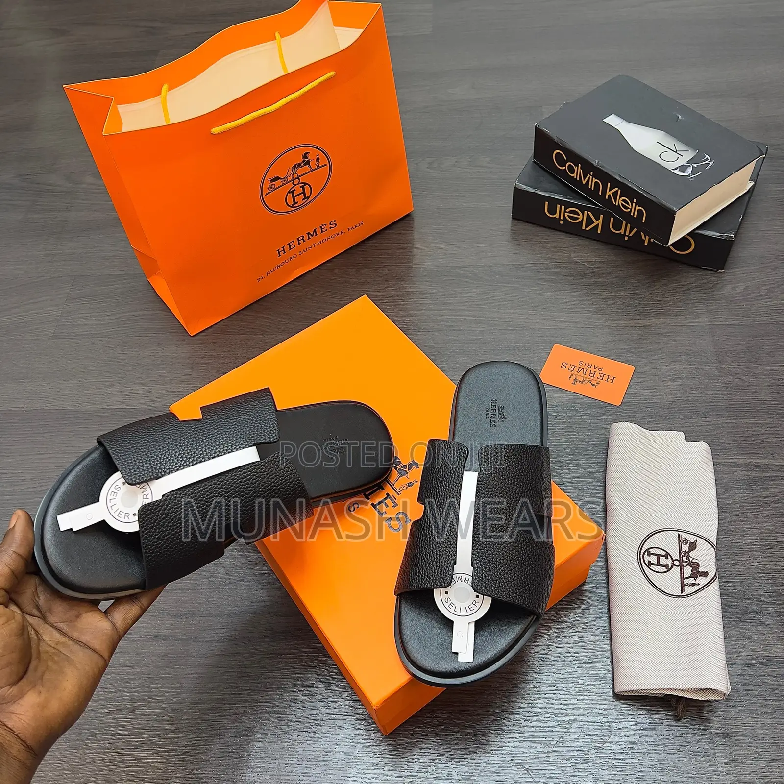 Hermes Leather Slipers For Men 40-46 Available